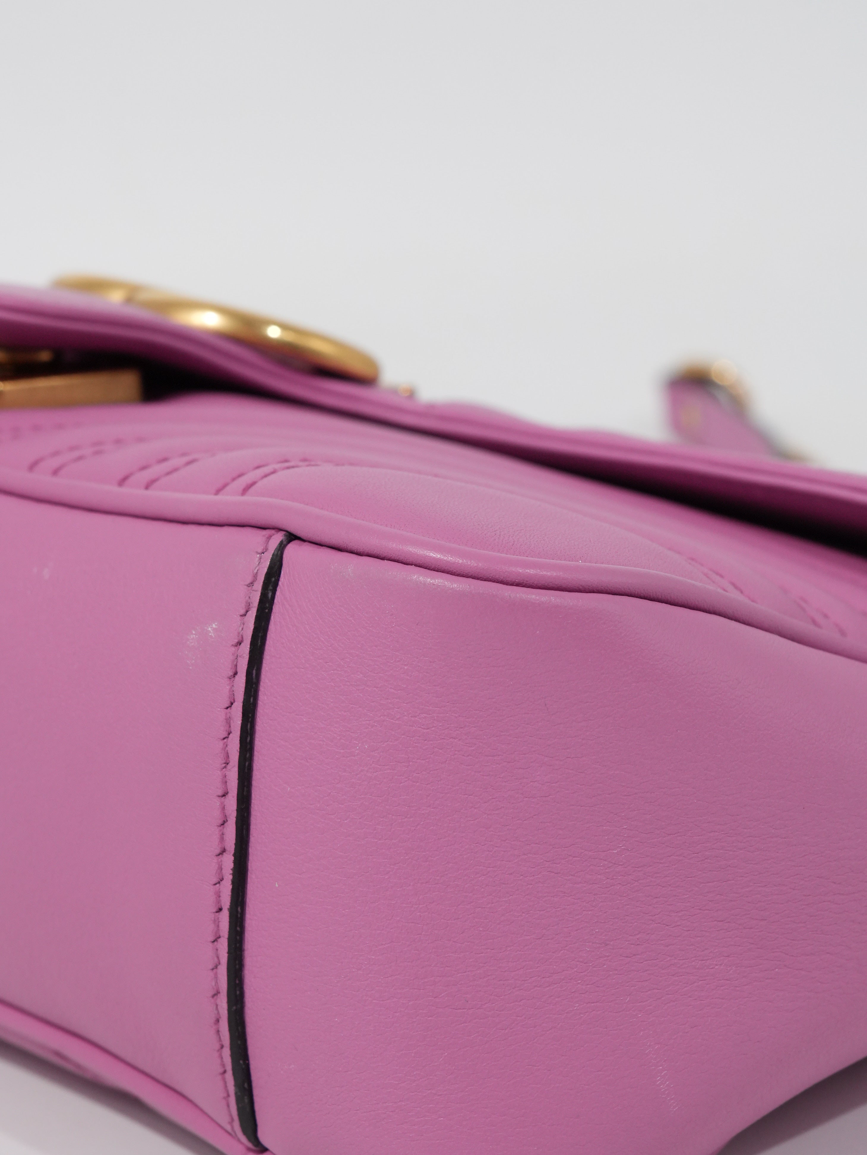 Gucci Marmont Media in Pelle Matelassé