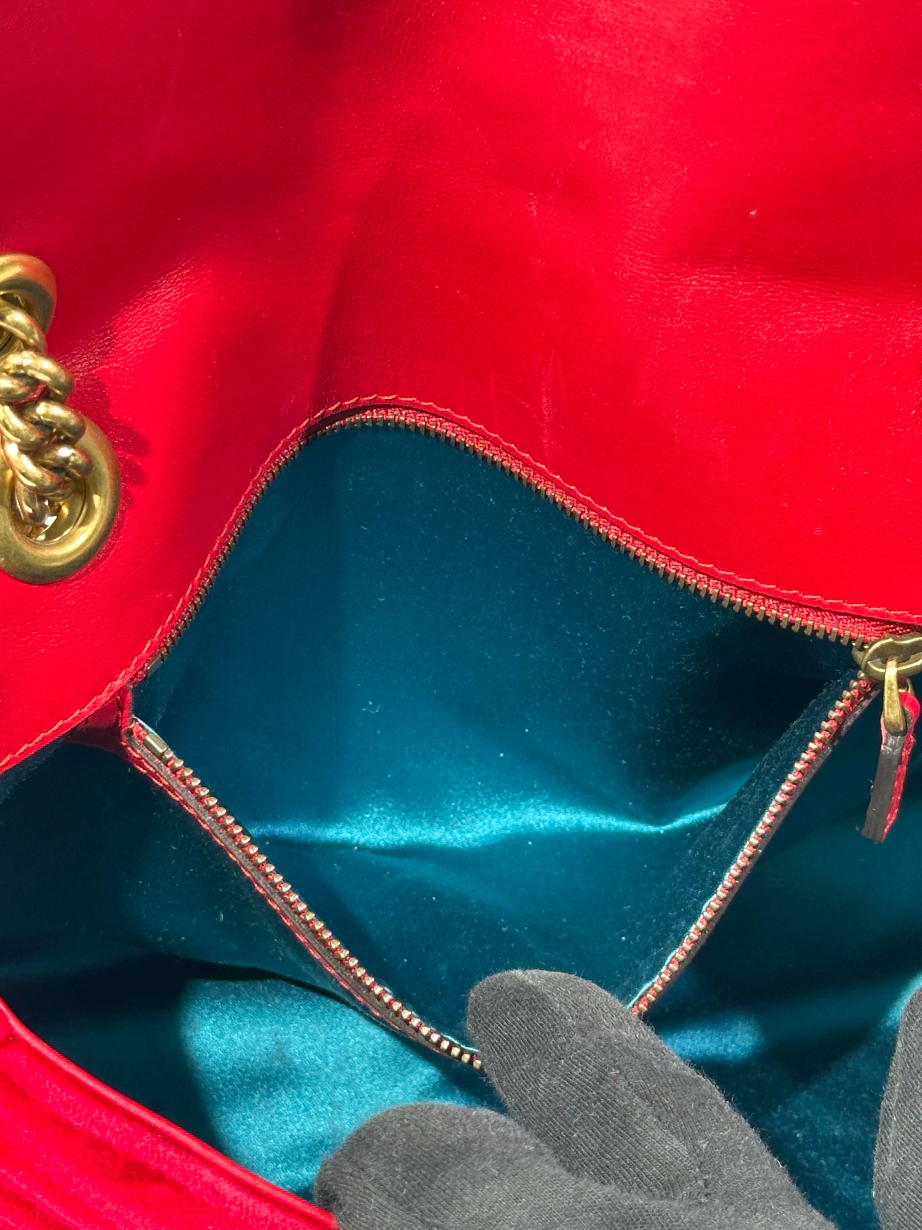 Gucci Marmont Media Velvet Matelassé