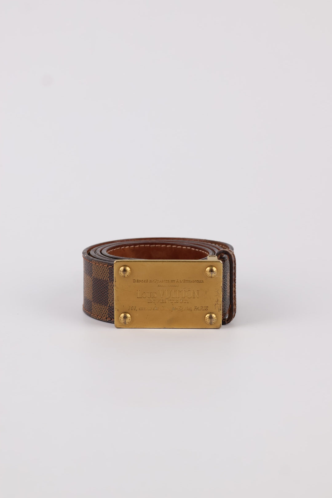 Louis Vuitton Cintura Inventeur Damier Ébène