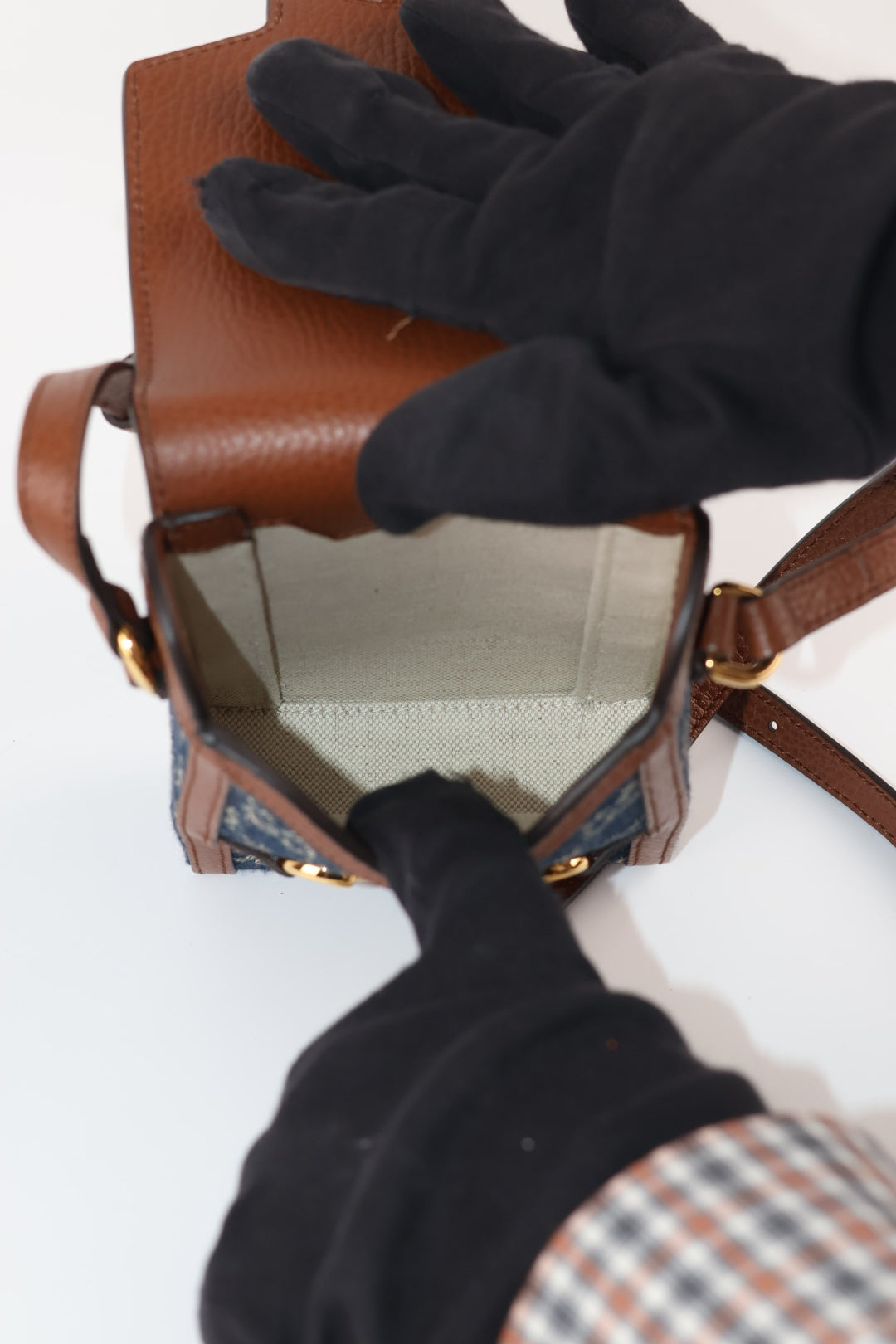 Gucci Porta Cellulare Horsebit GG Denim