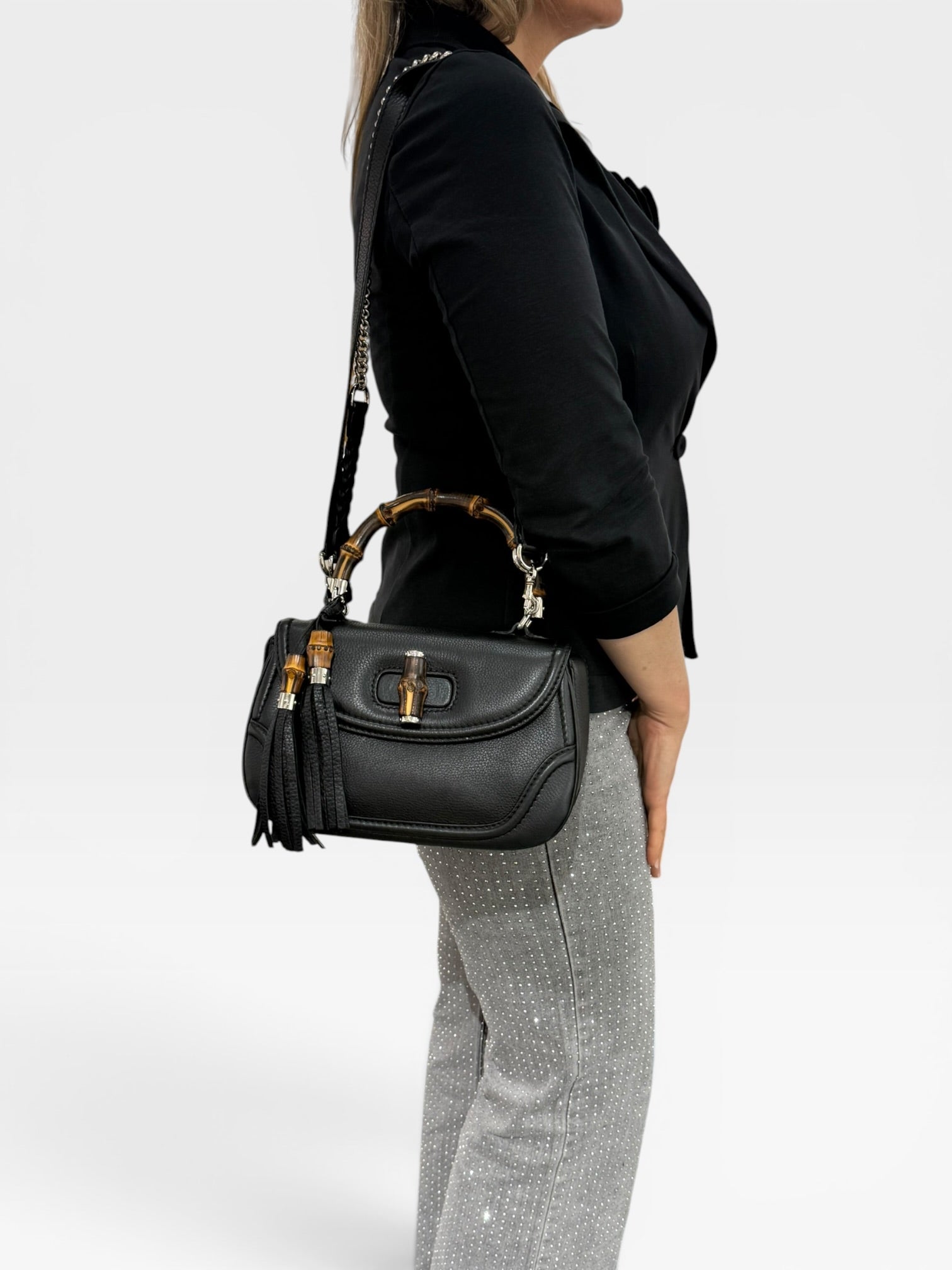 Gucci Bamboo 1947 in Pelle