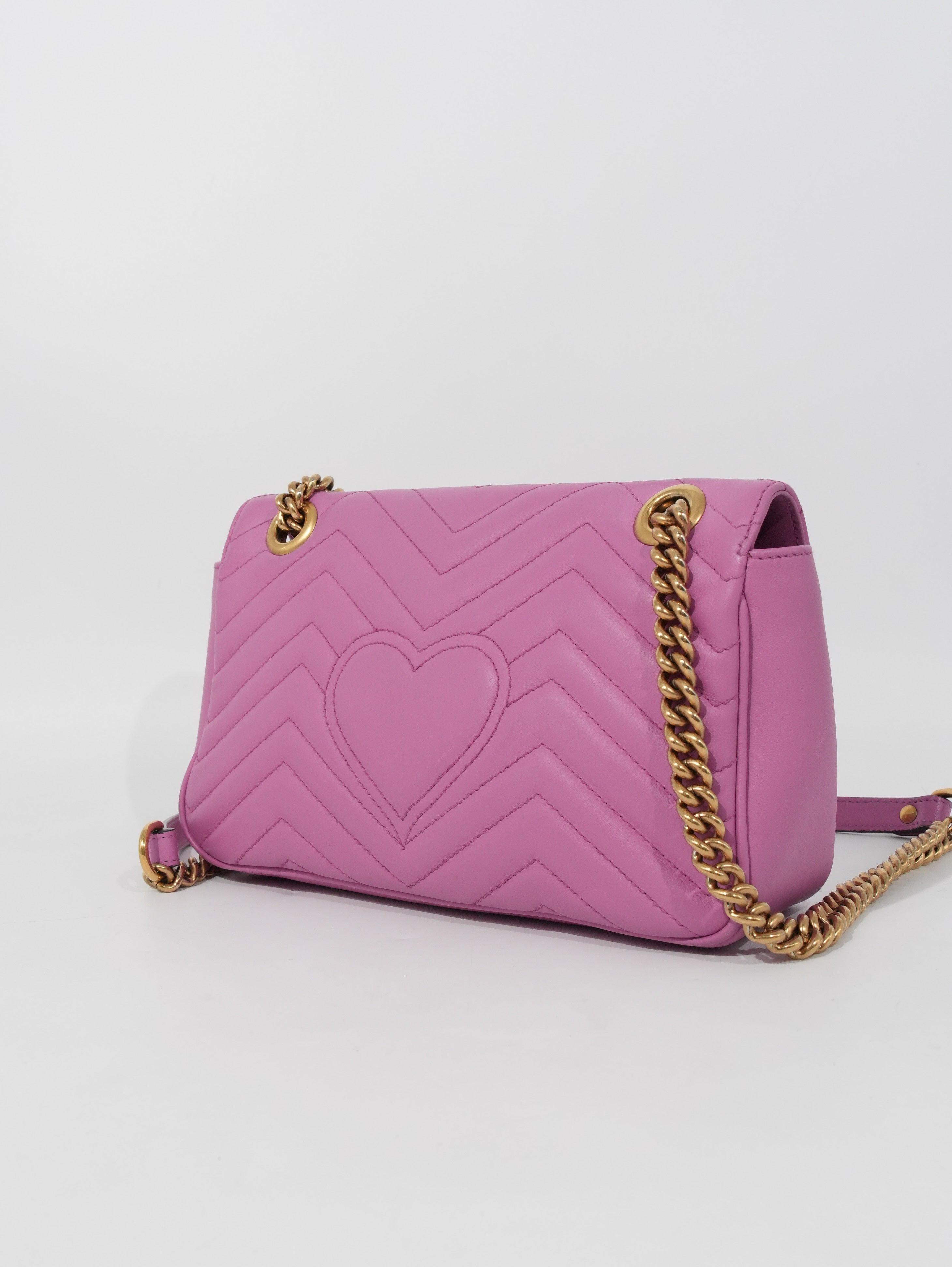 Gucci Marmont Media in Pelle Matelassé