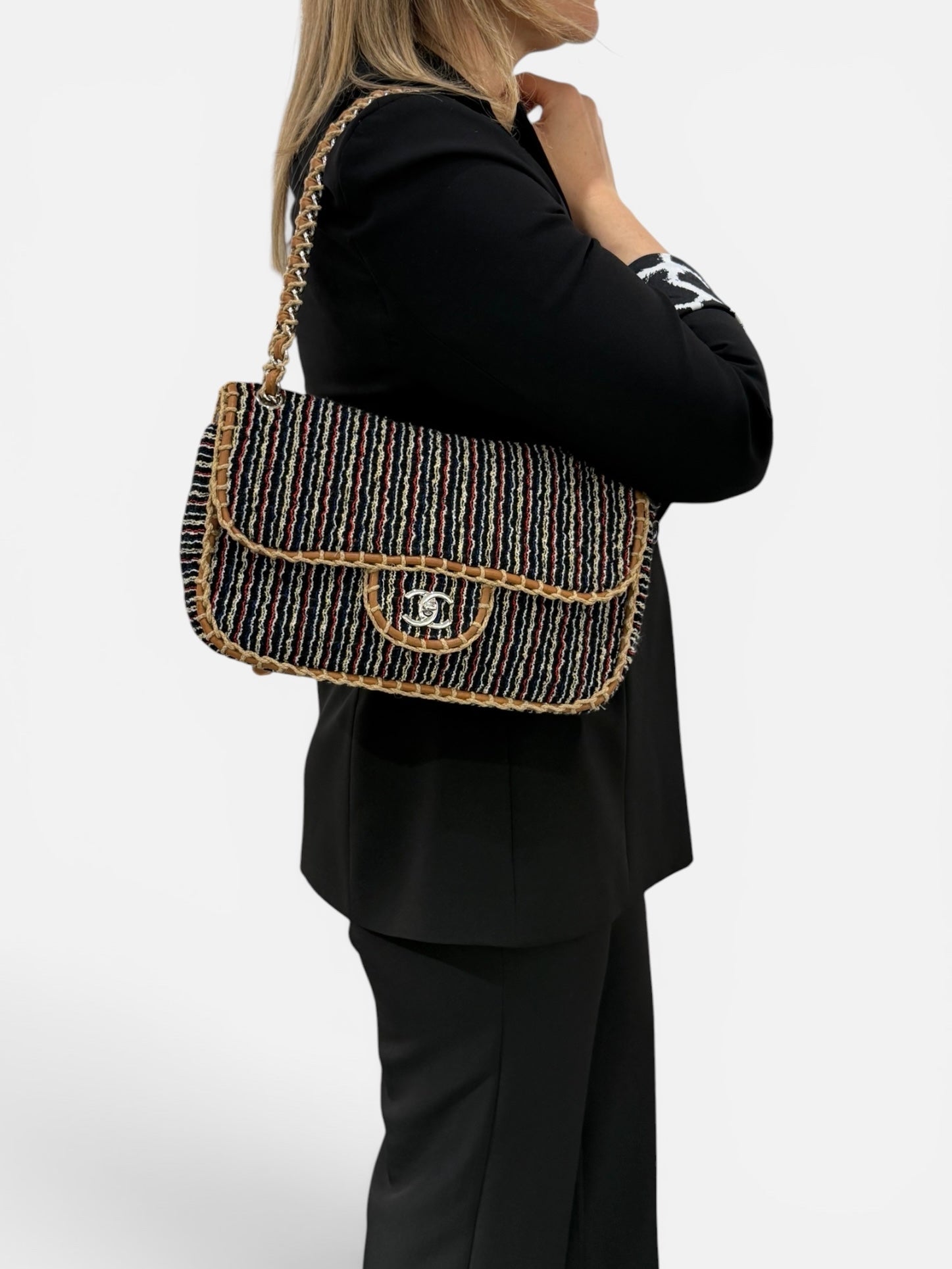 Chanel Classic Flap Tweed a Spalla