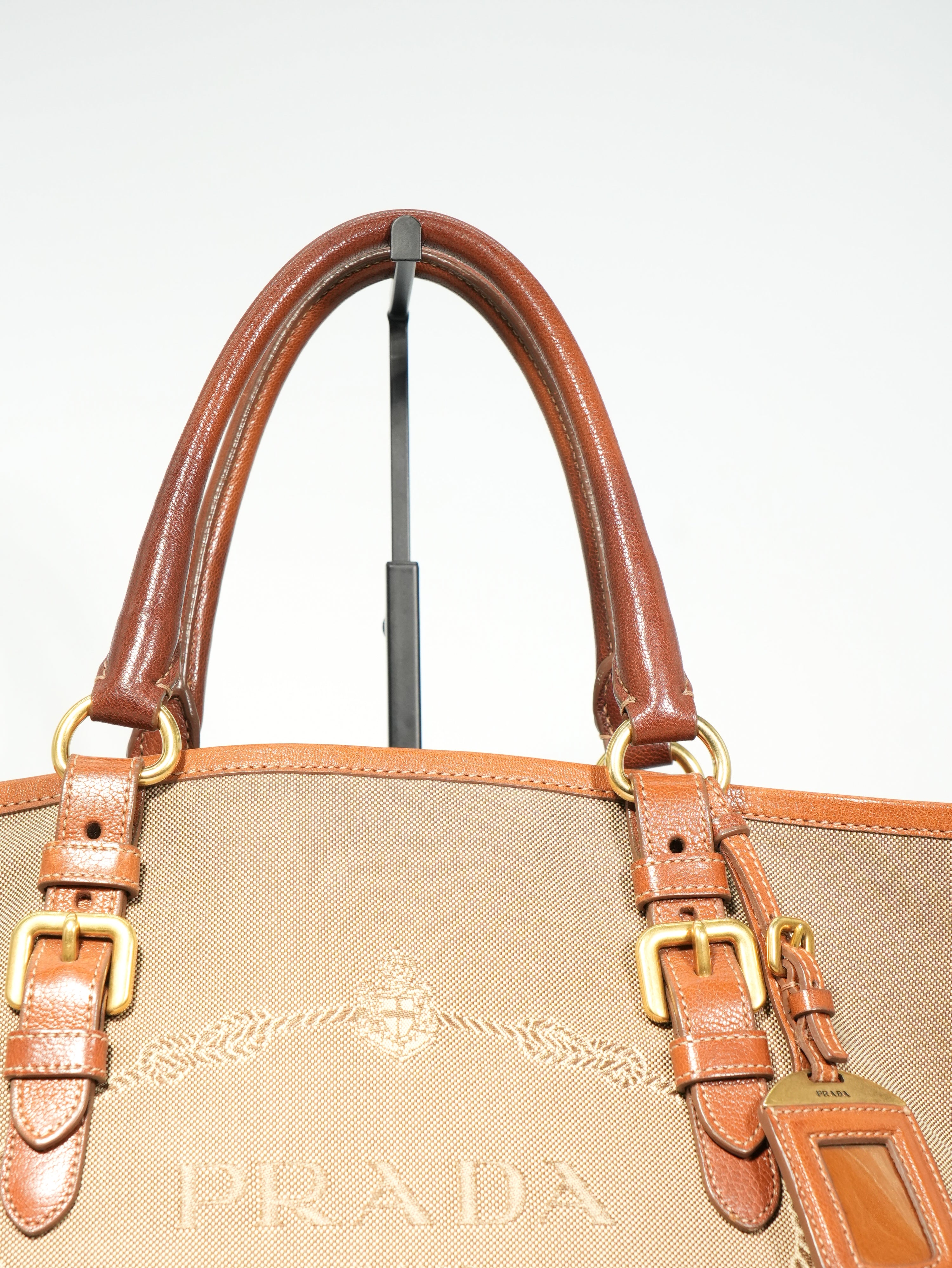Prada Tote In Jacquard