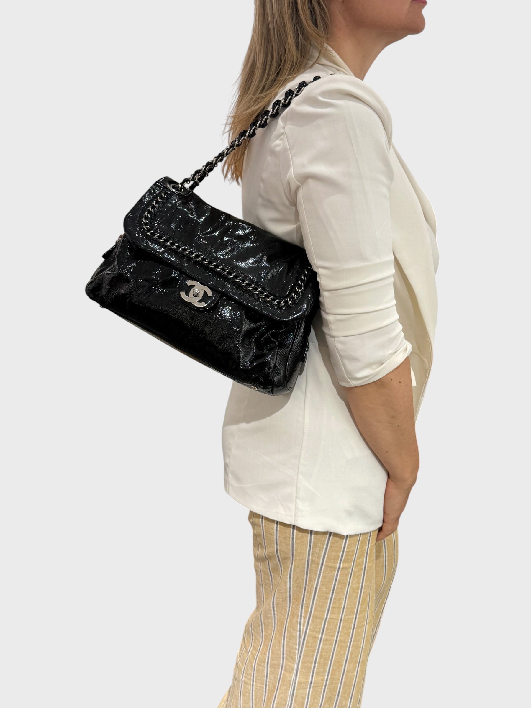 Chanel Classic Chain a Spalla Vernis