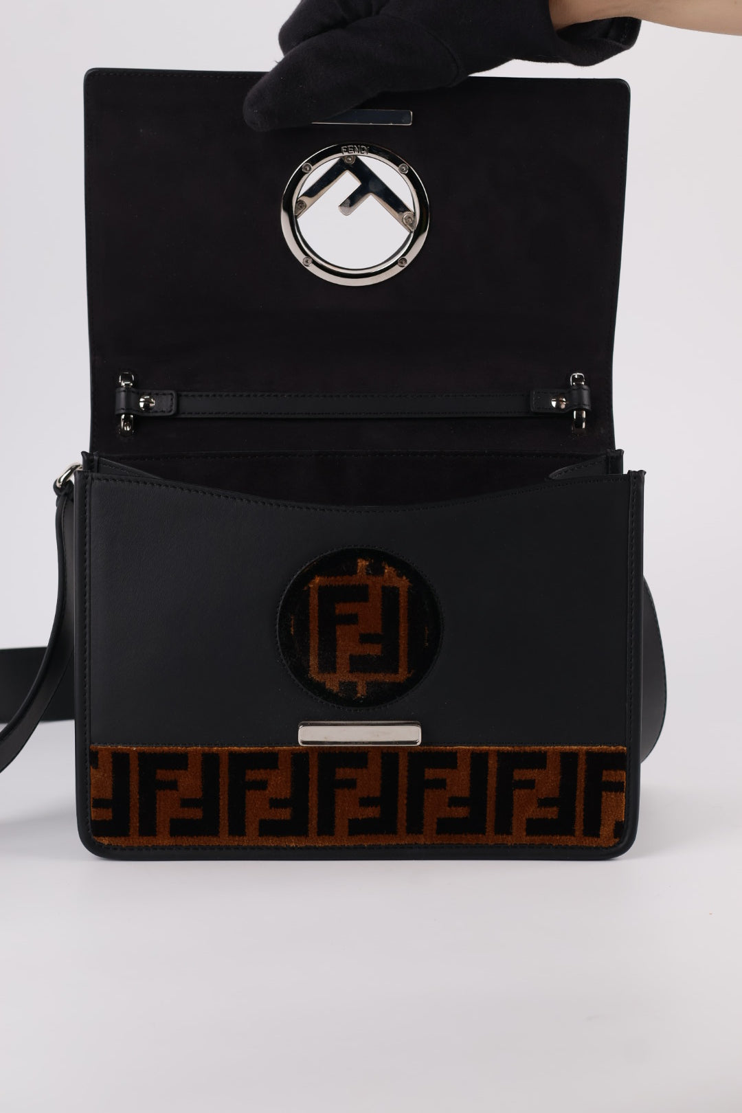 Fendi Kan FF Pelle e Velvet