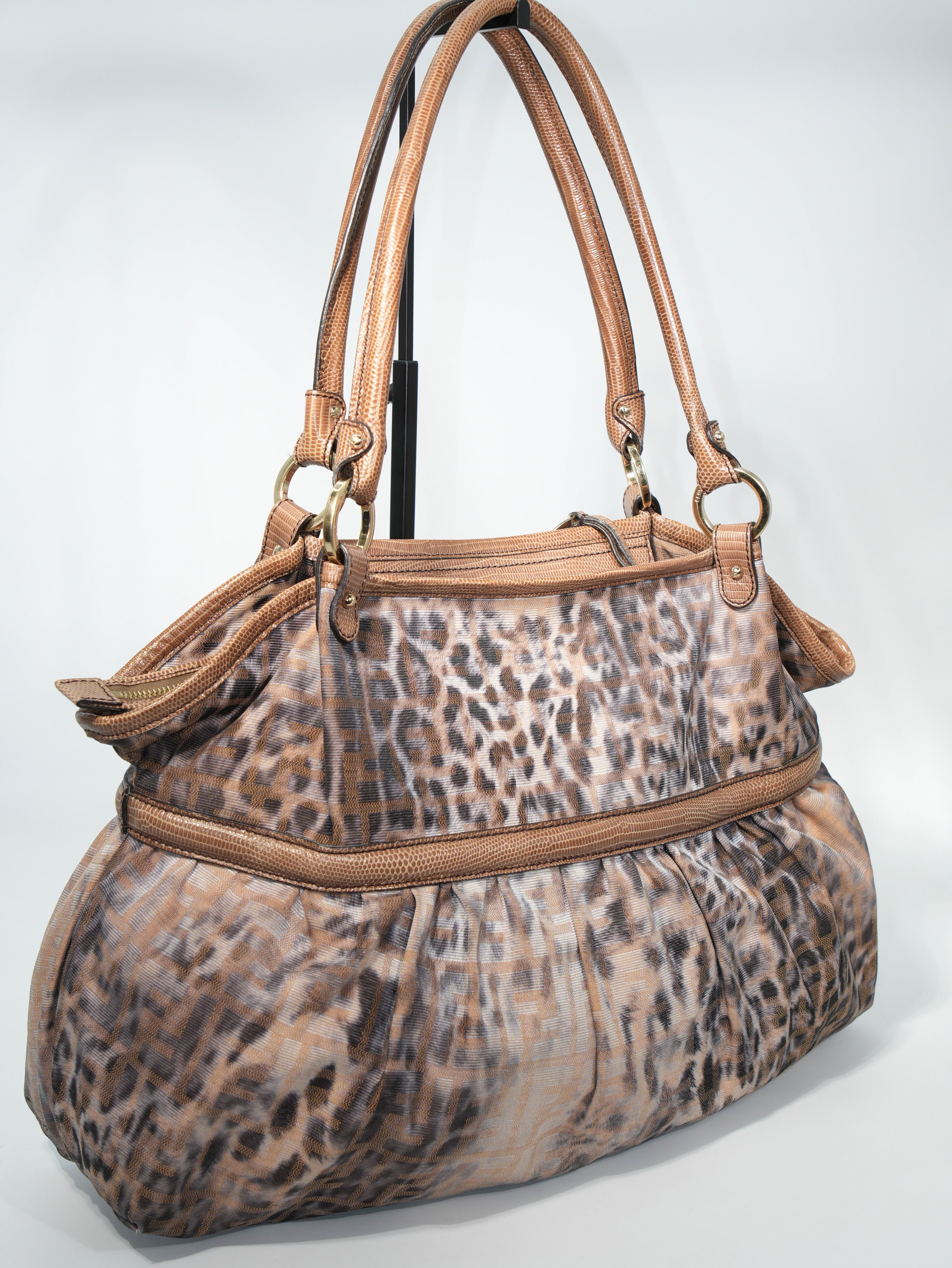Fendi Tote Chef Leopard