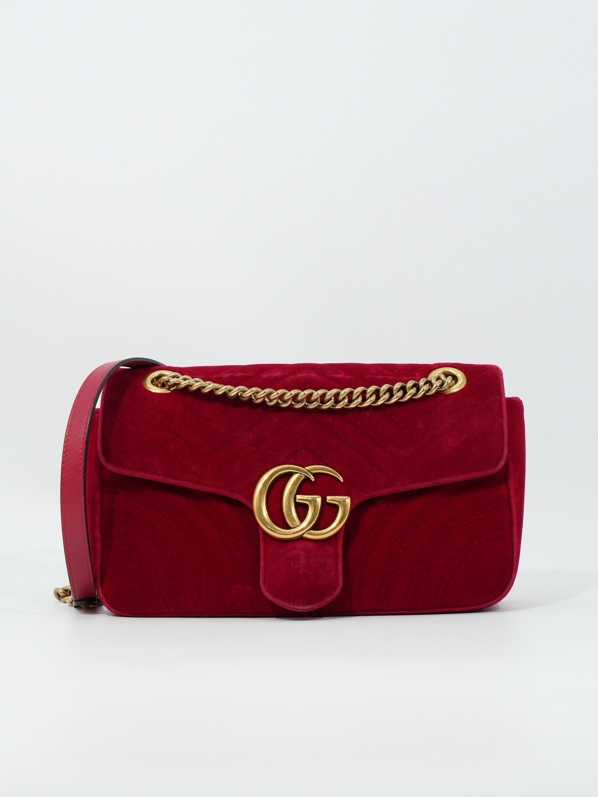Gucci Marmont Media Velvet Matelassé