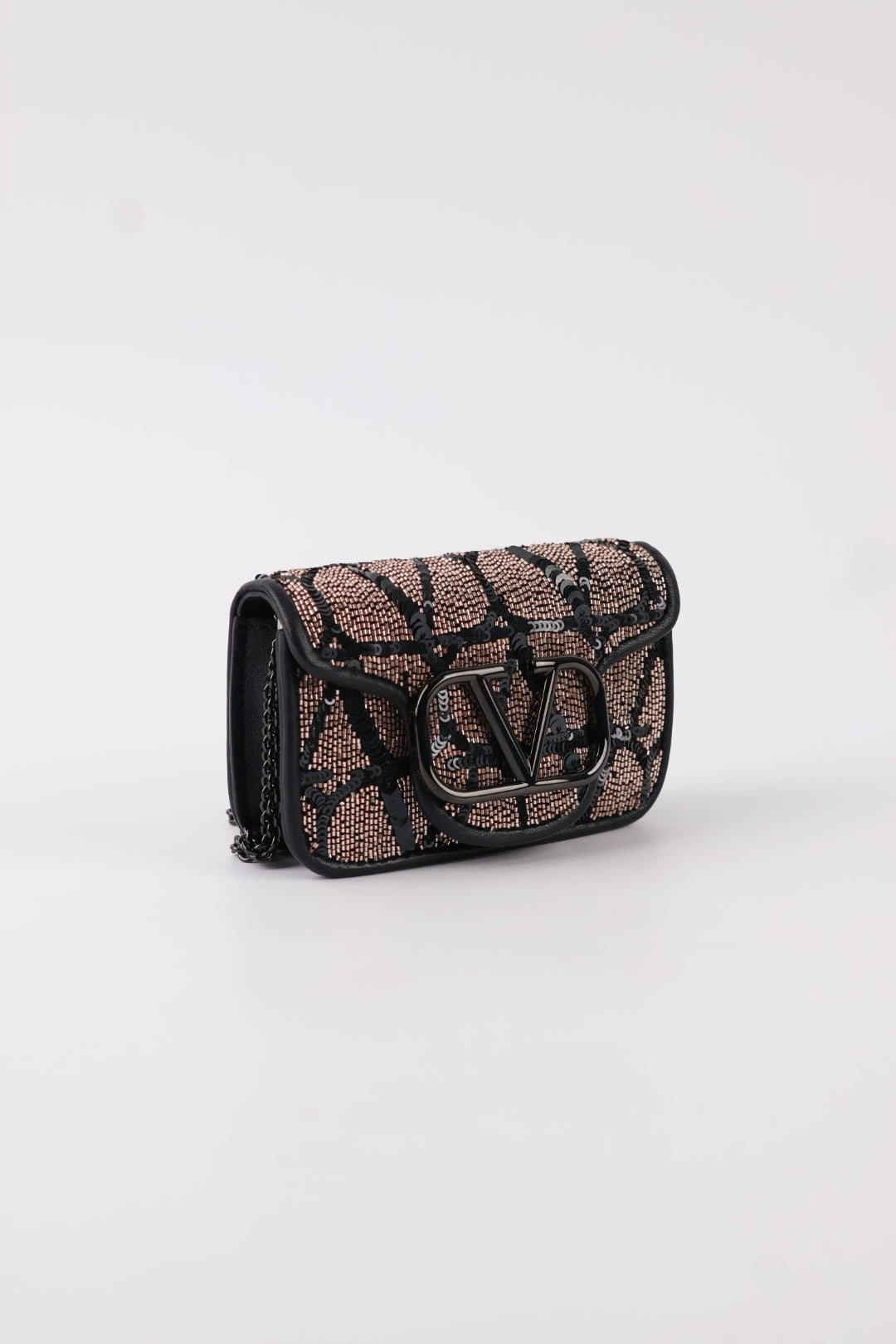 Valentino Micro V Logo Paillettes