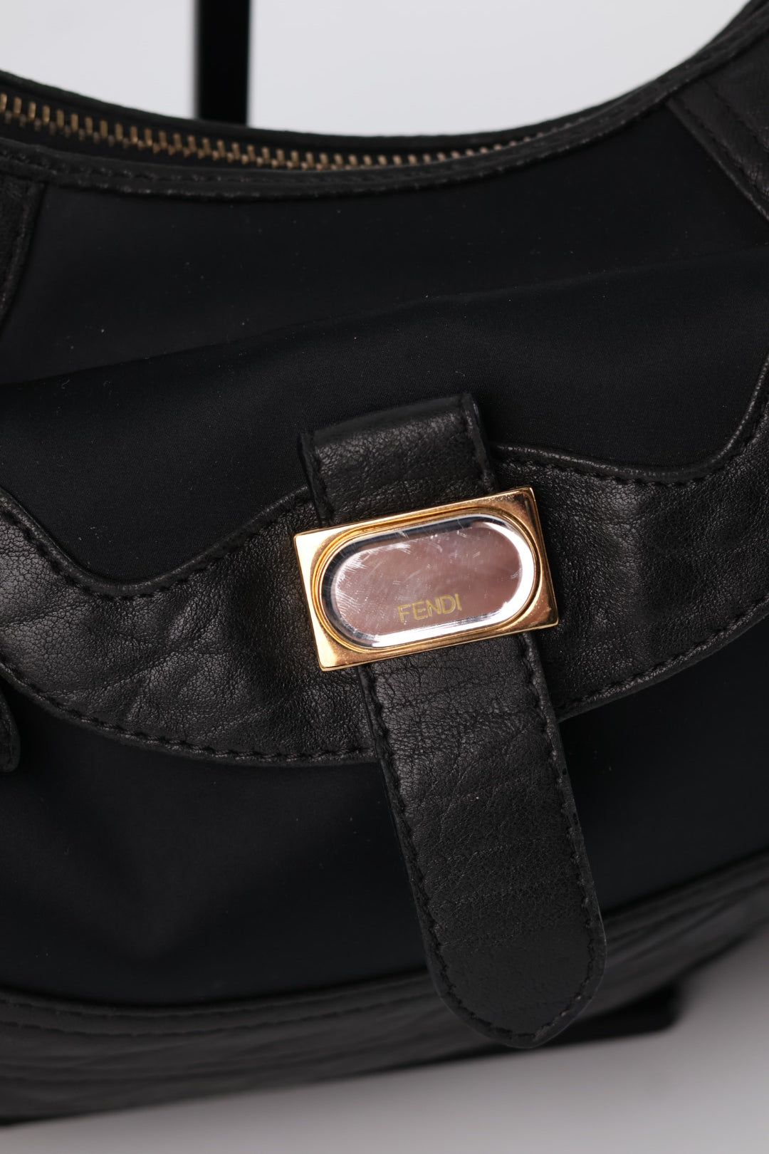 Fendi Hobo Nylon & Pelle