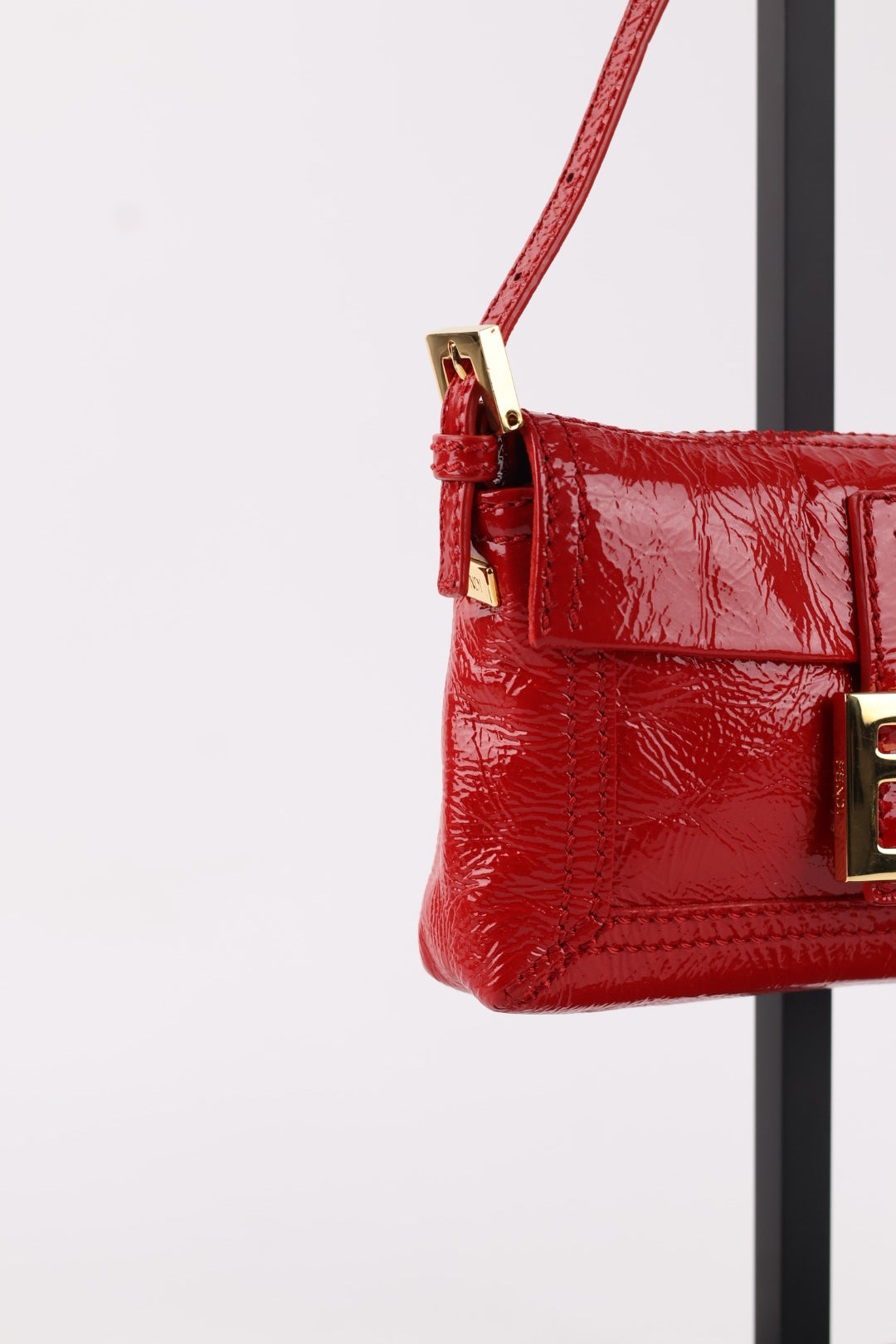 Fendi Mini Baguette in Vernice