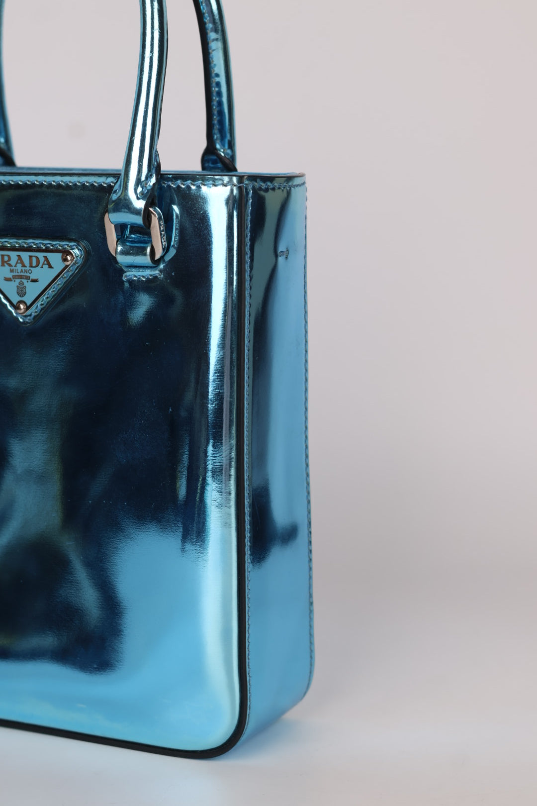 Prada Mini Tote Metallic