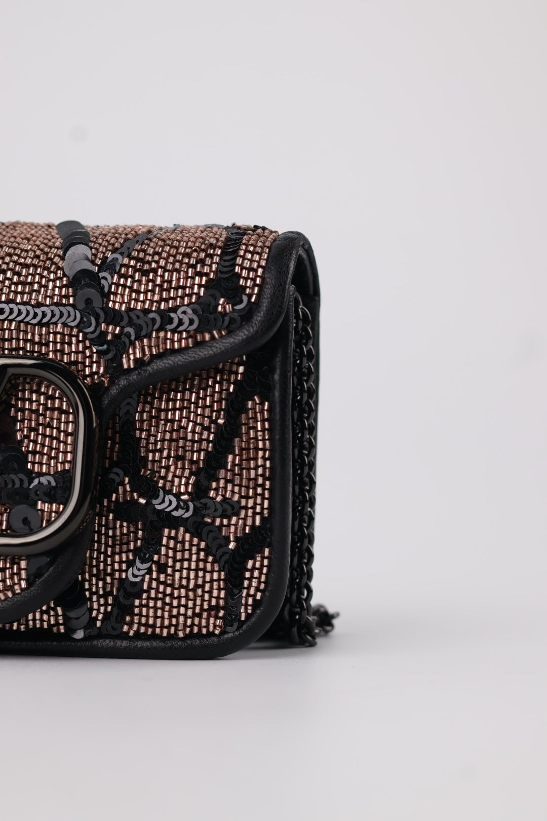 Valentino Micro V Logo Paillettes
