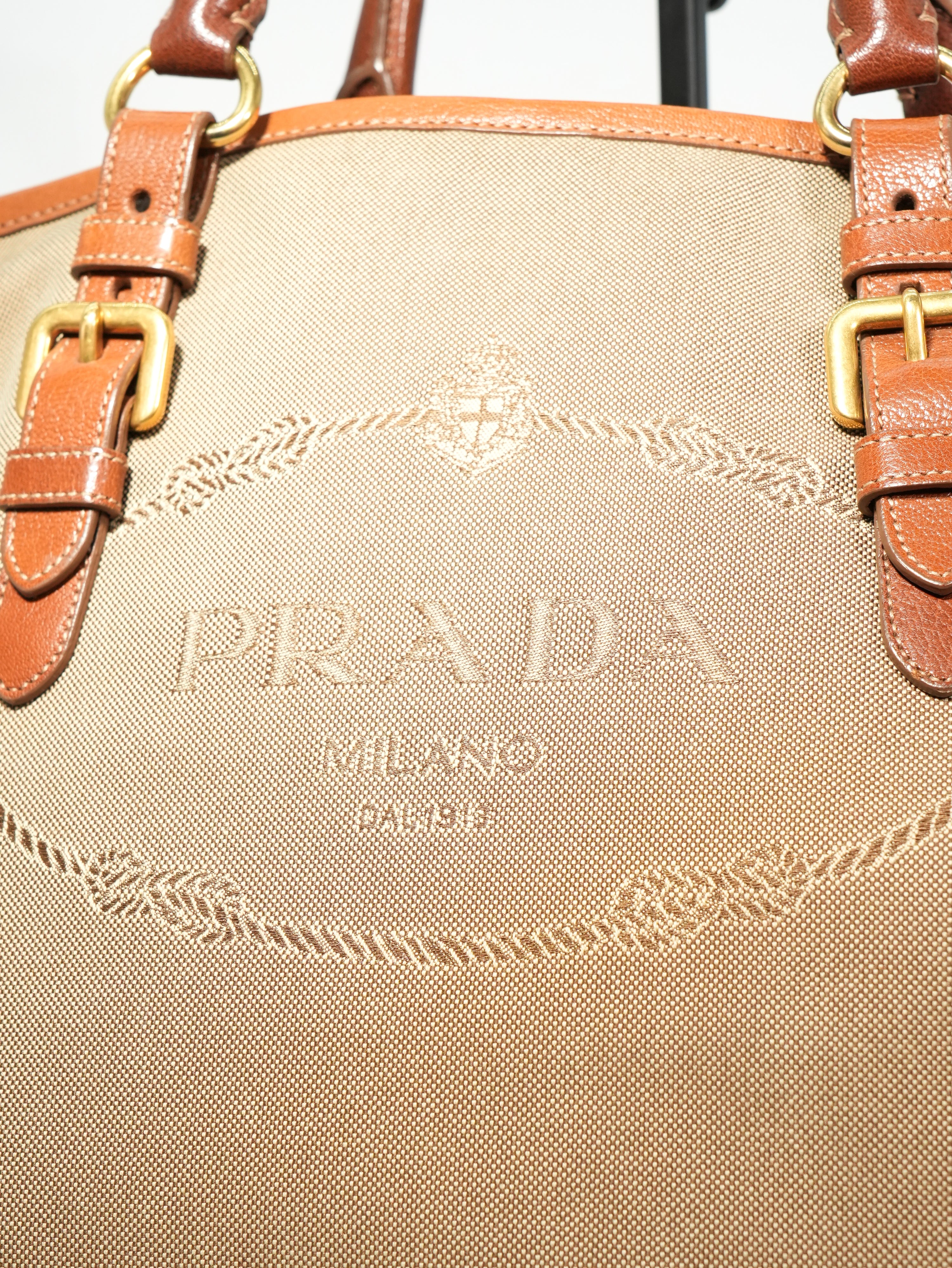 Prada Tote In Jacquard