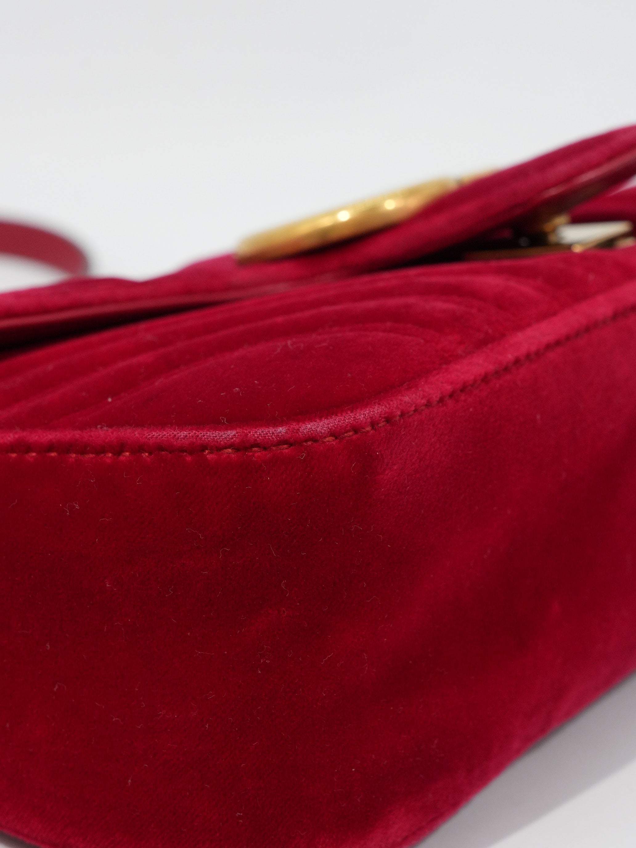 Gucci Marmont Media Velvet Matelassé