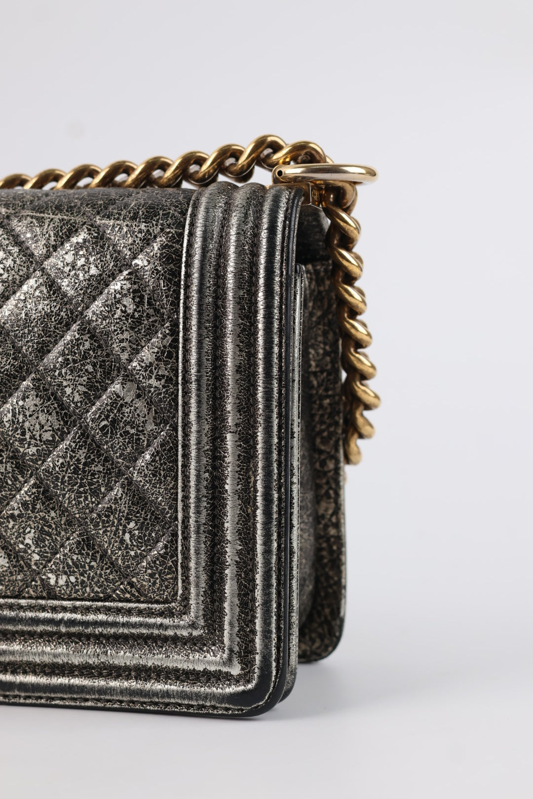 Chanel Boy Media Silver
