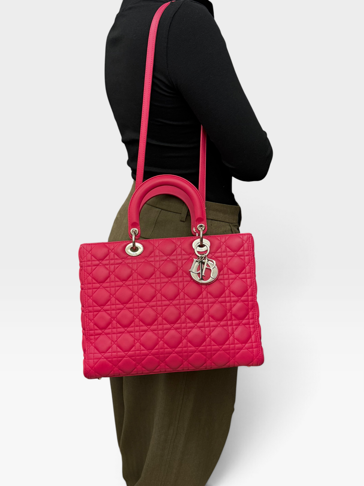 Lady Dior Large in Pelle