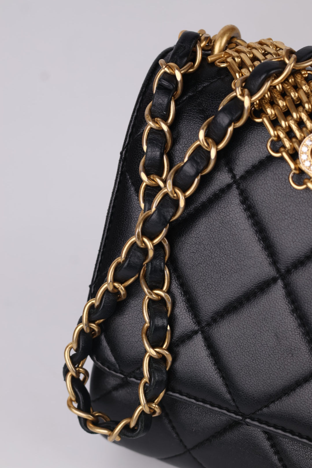 Chanel Classic Flap Crystal Lettering