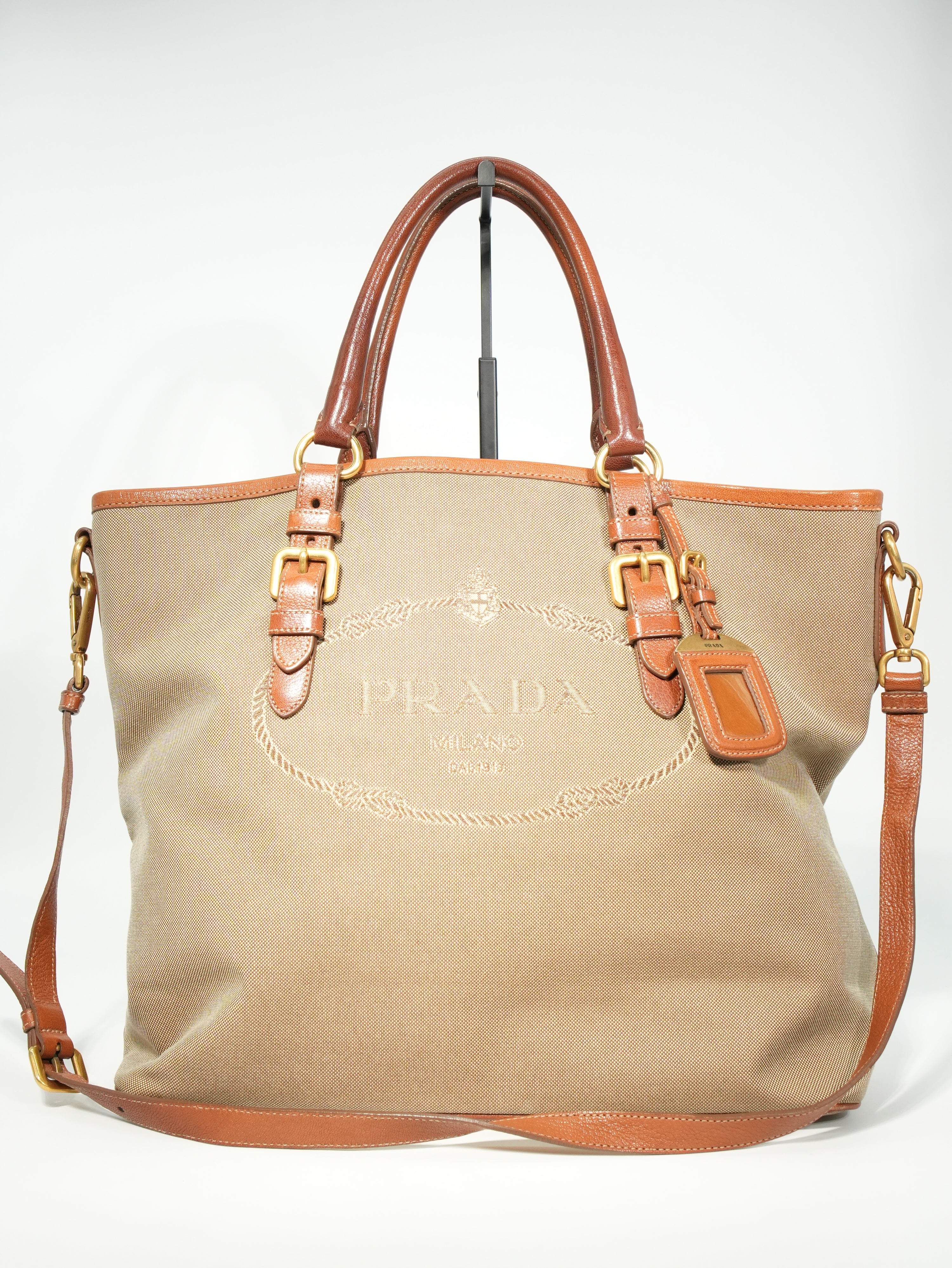 Prada Tote In Jacquard