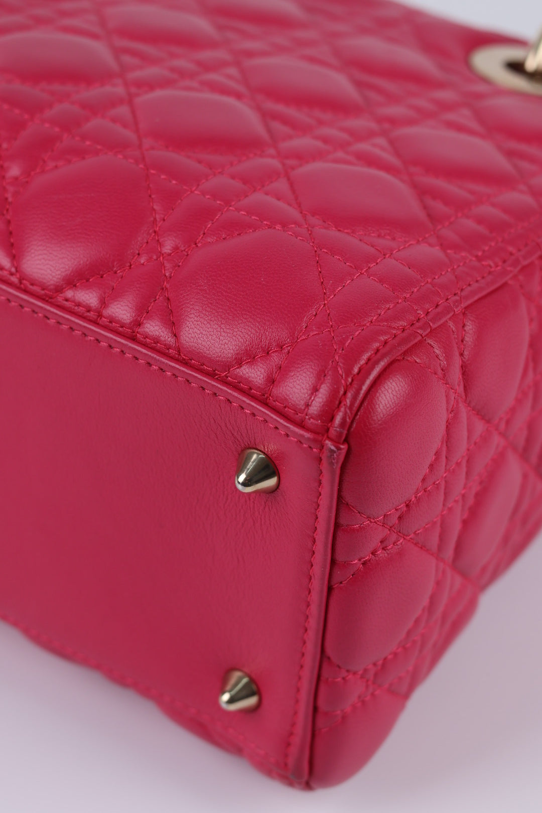 Lady Dior Media in Pelle