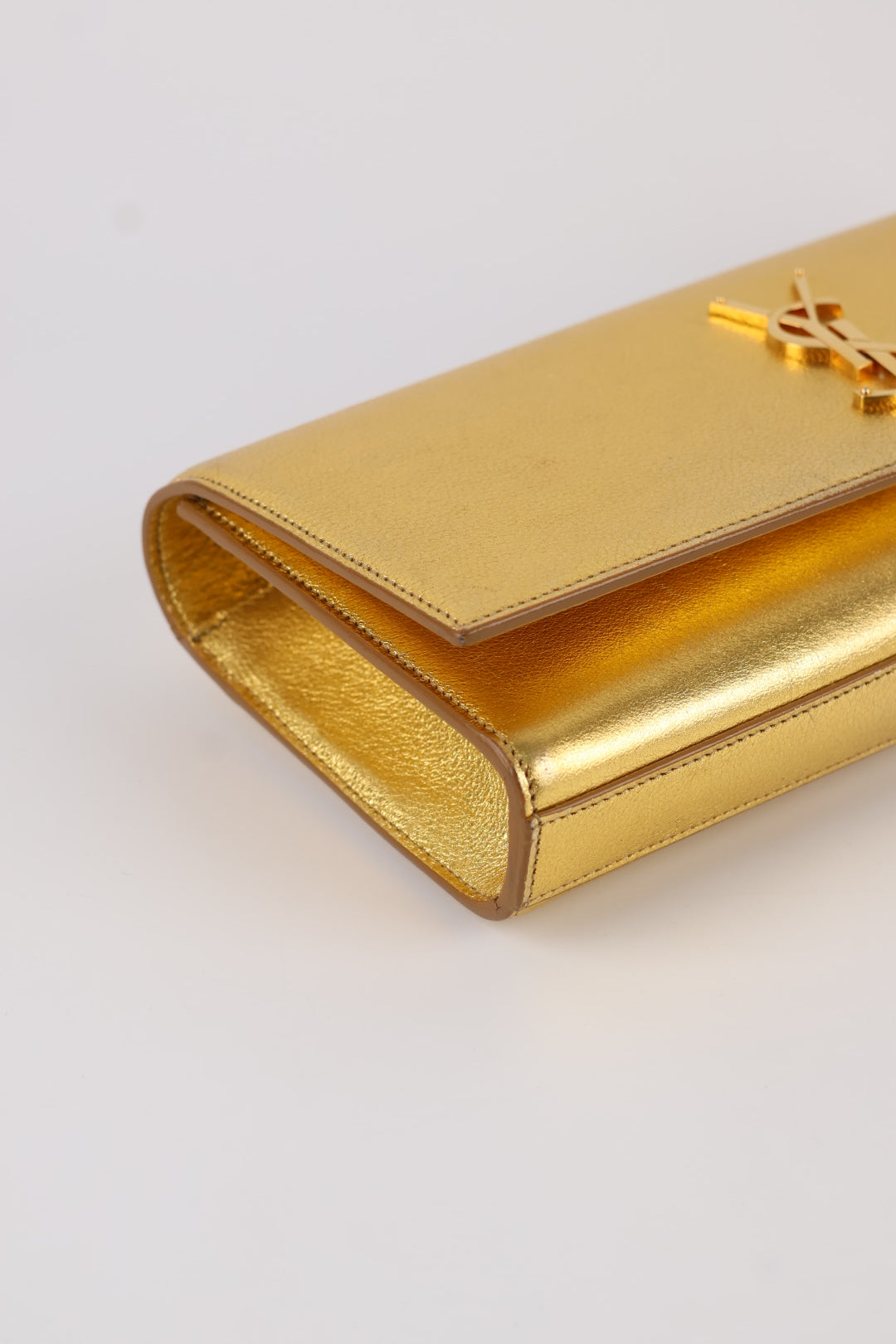 Saint Laurent Kate Clutch Gold