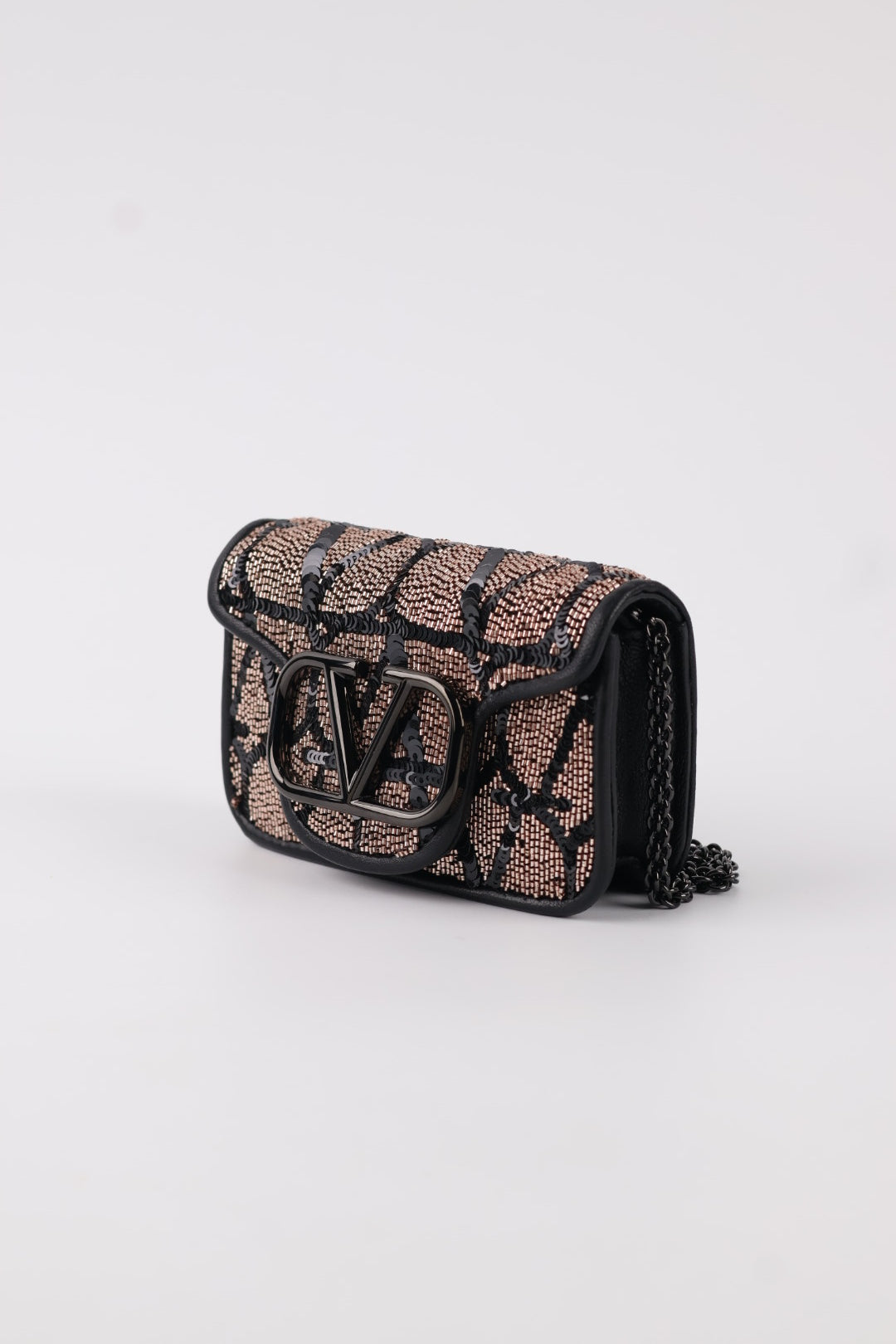 Valentino Micro V Logo Paillettes