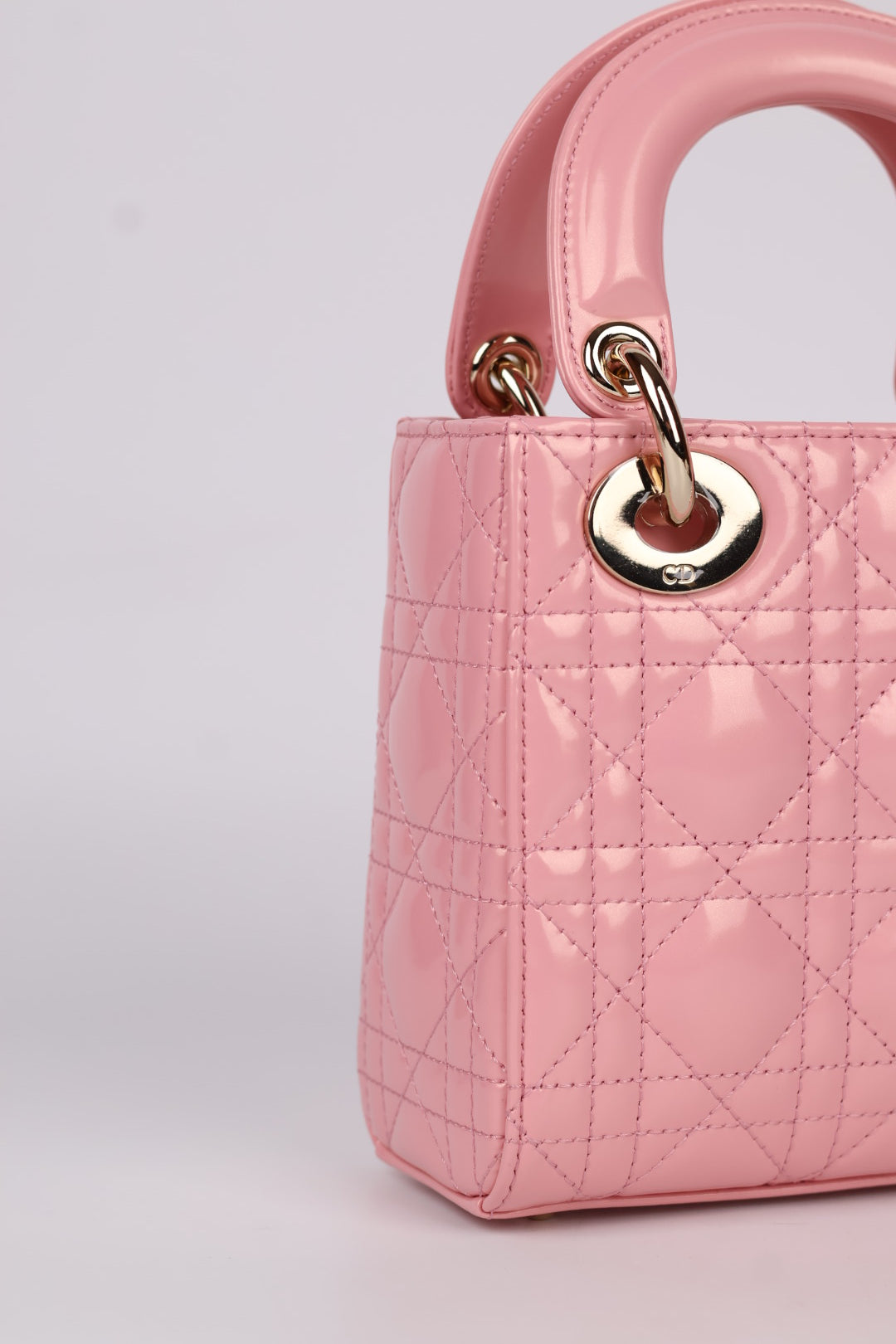 Lady Dior Mini in Pelle Rosa