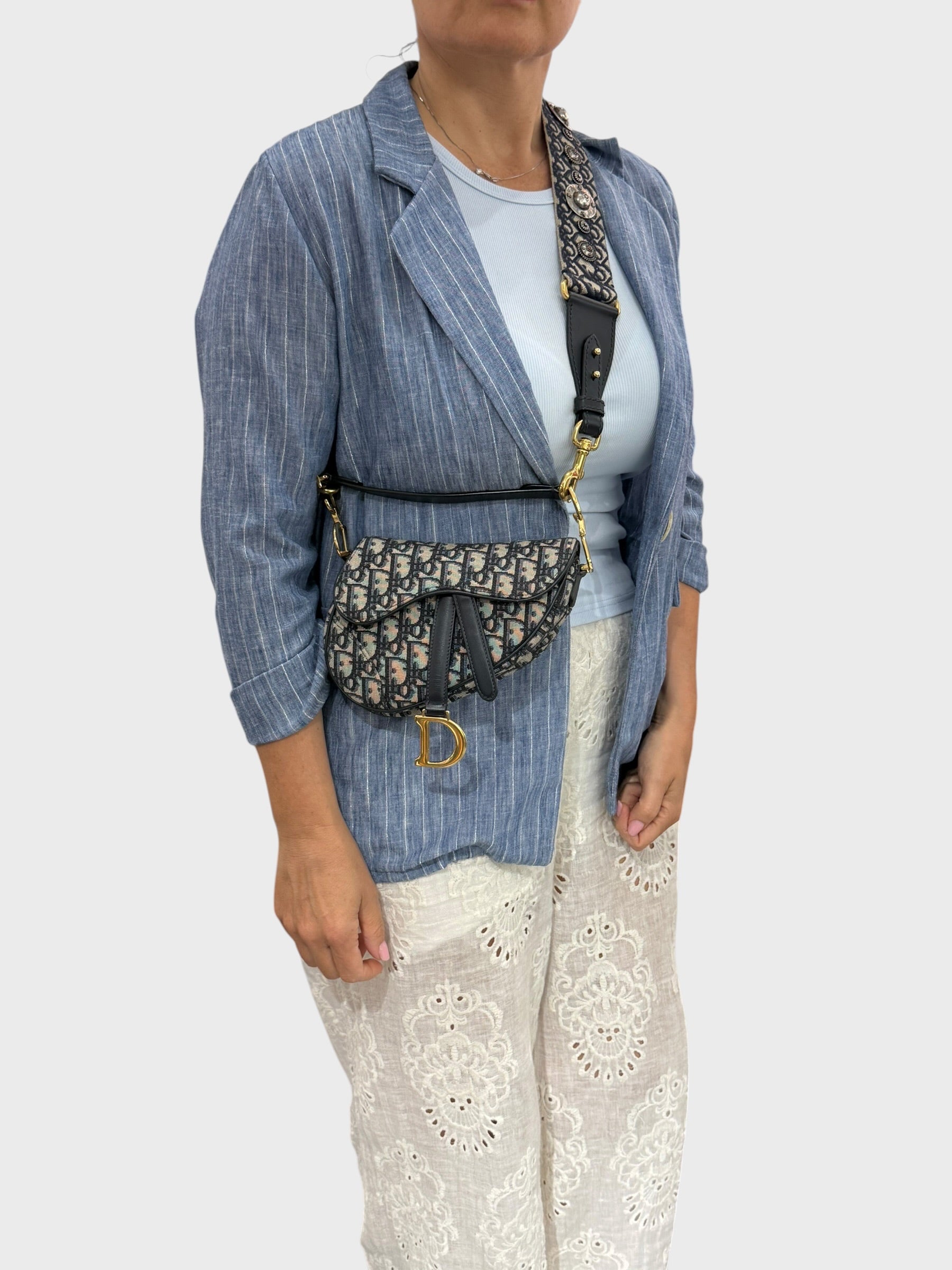 Dior Mini Saddle Jacquard Oblique