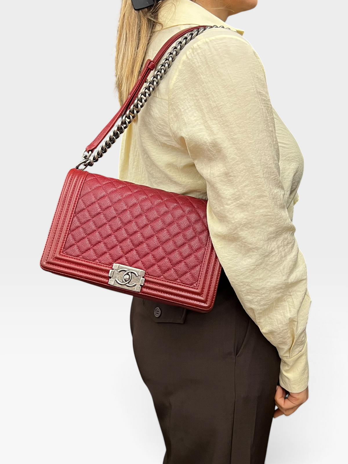 Chanel Boy Large Caviar