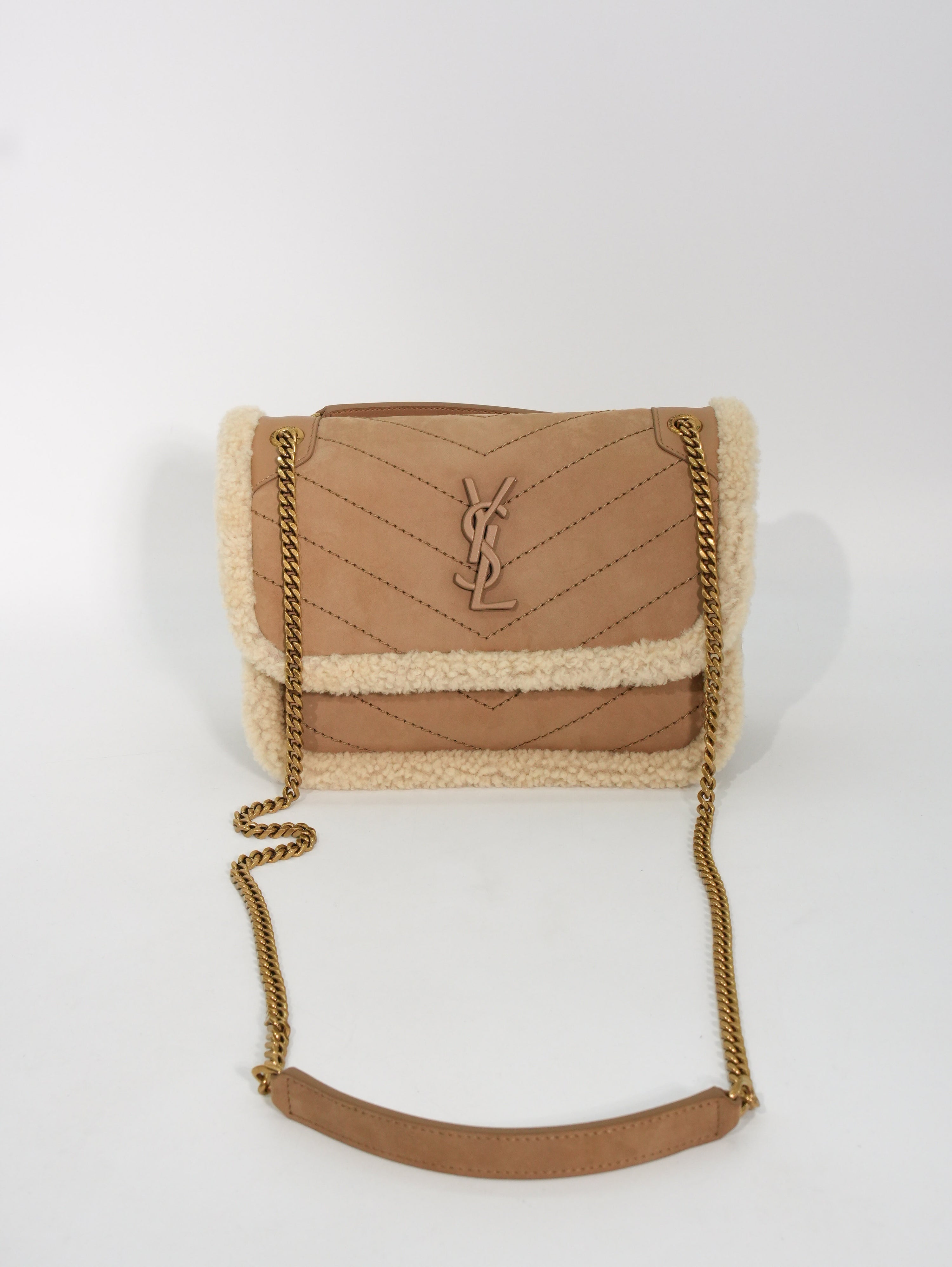 Saint Laurent Niki Baby Shearling