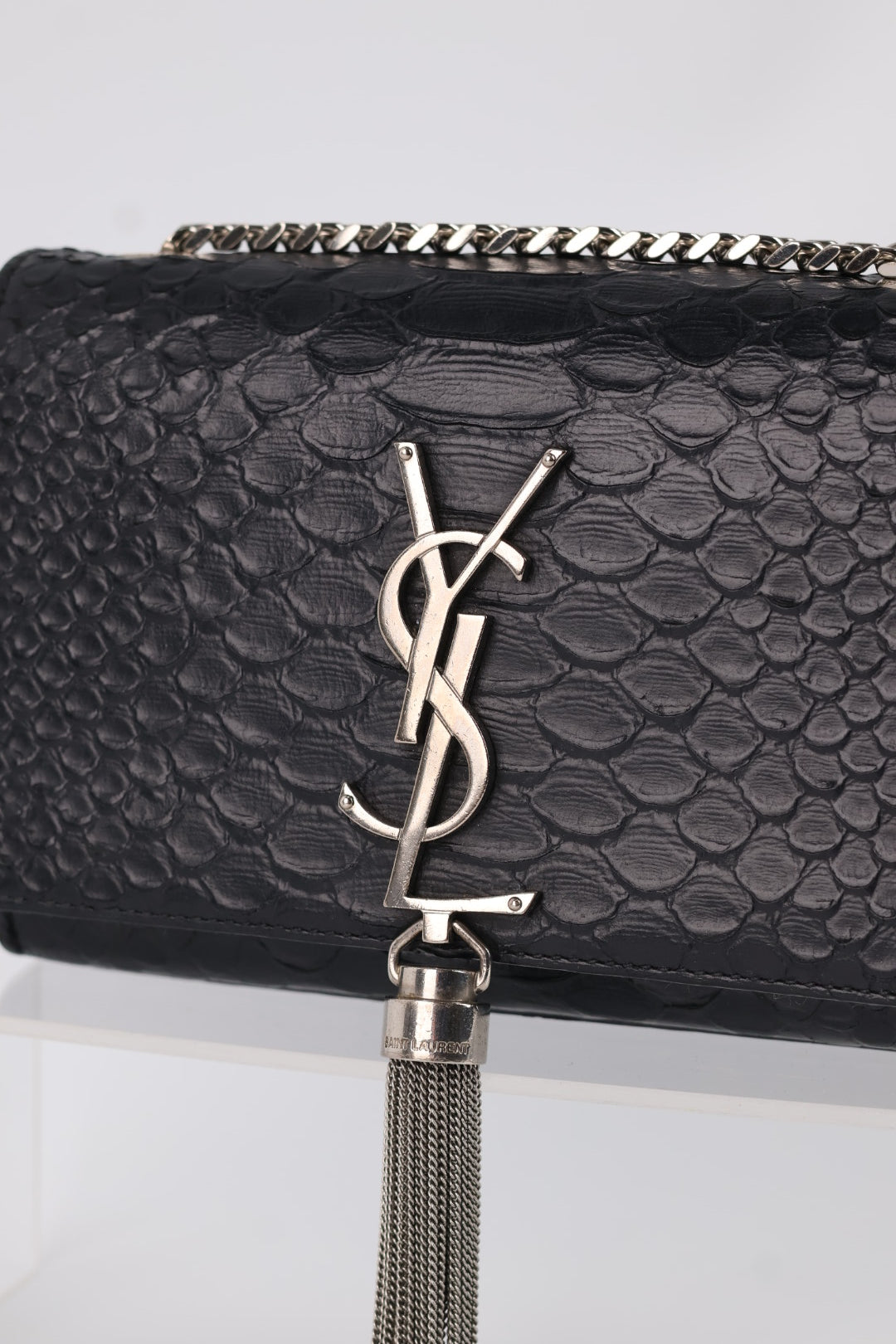 Saint Laurent Kate Mini Pitone con Nappa