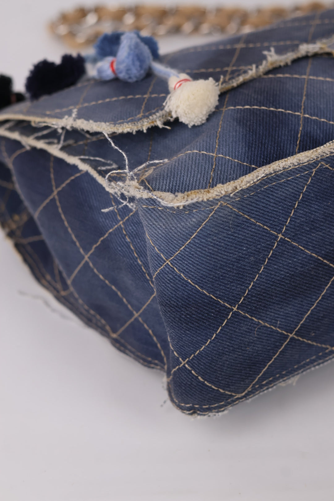 Chanel Timeless Pom Pom Denim Paris-Dubai