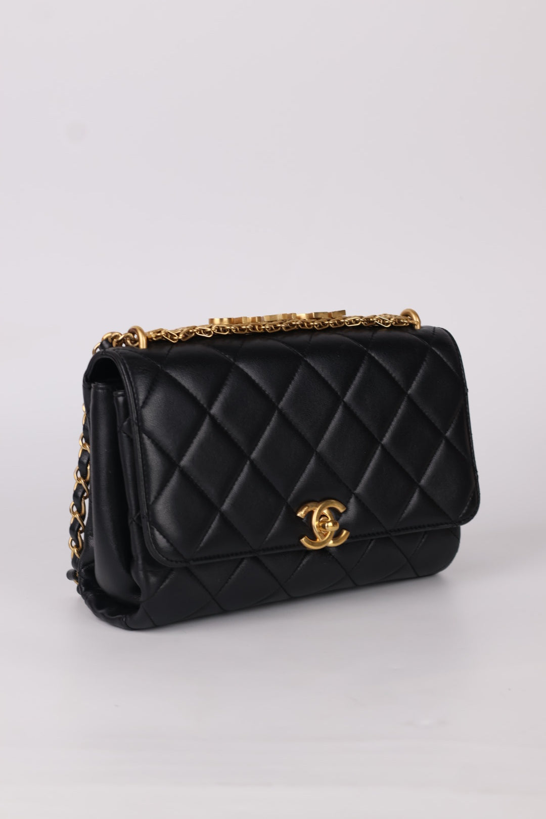 Chanel Classic Flap Crystal Lettering