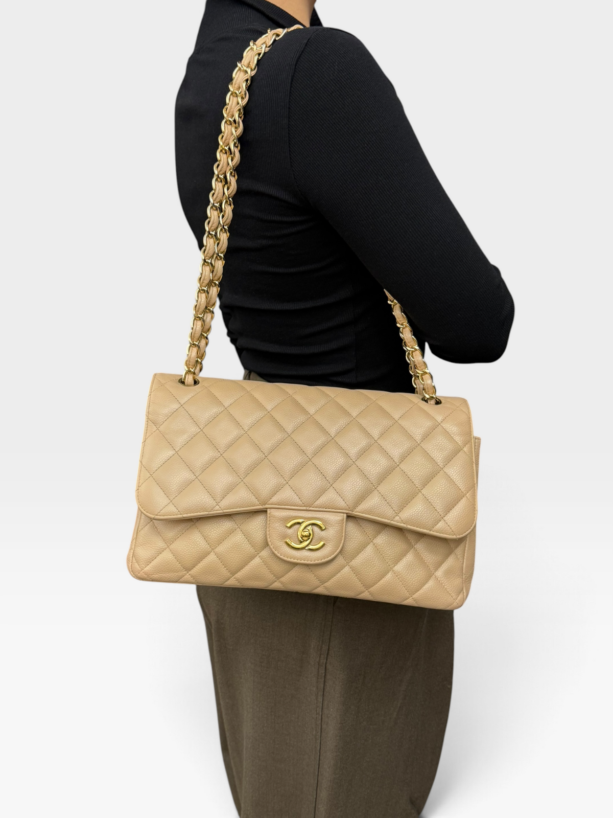 Chanel Timeless Jumbo Double Flap Caviar