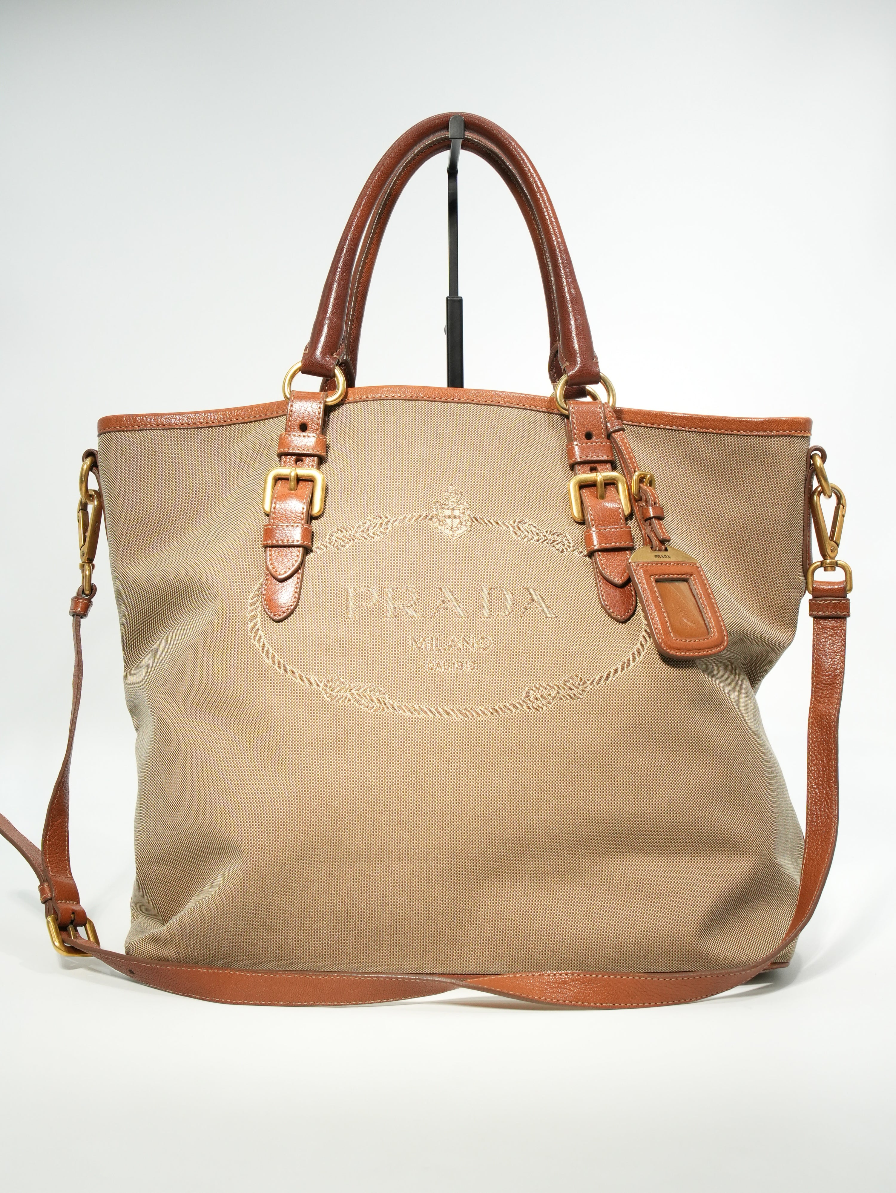 Prada Tote In Jacquard