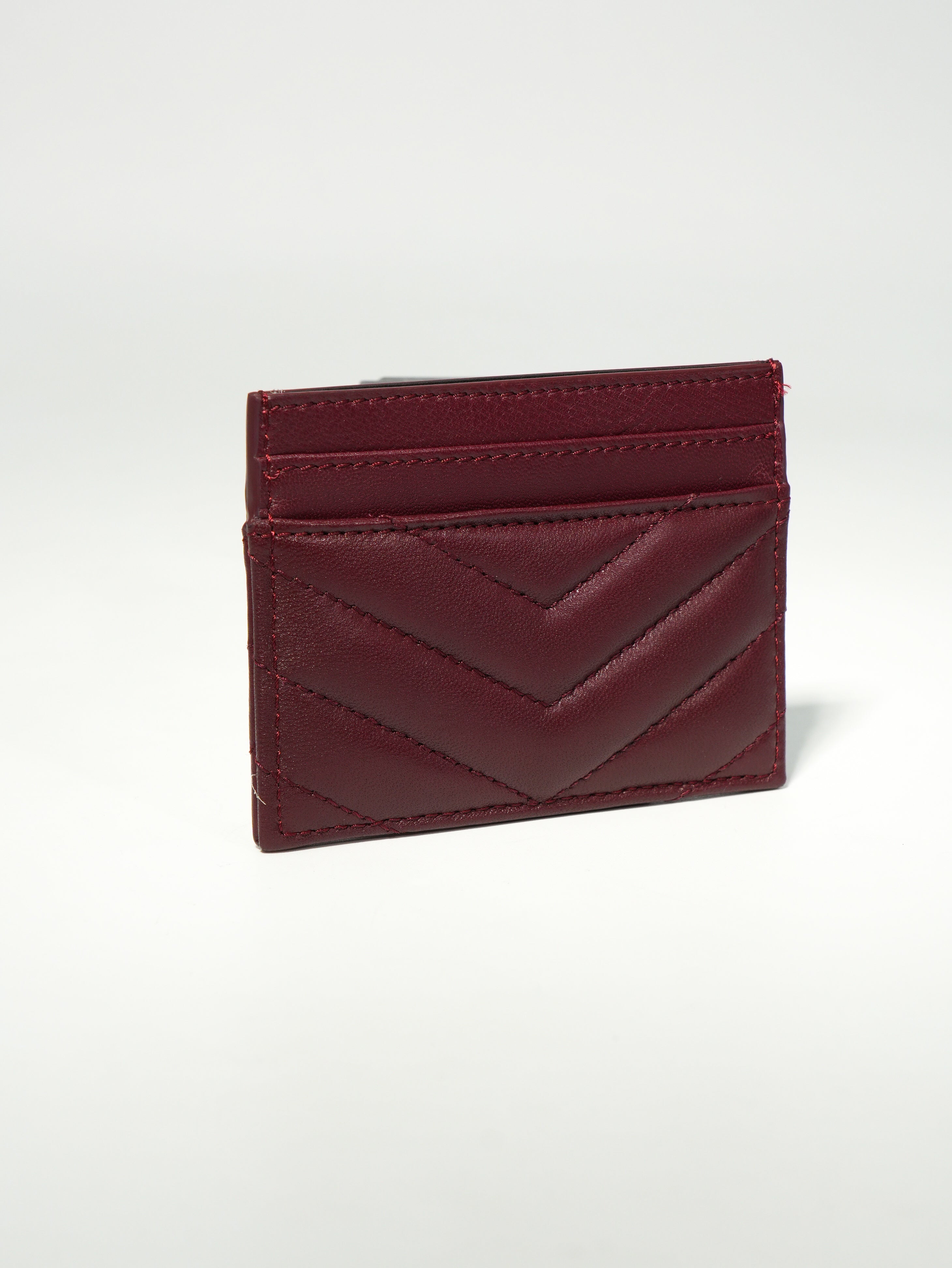 Saint Laurent Portacarte Cassandre in Pelle Agnello