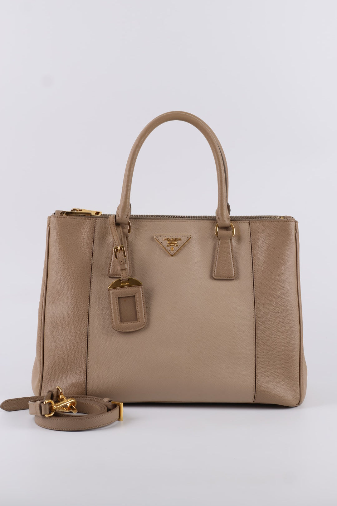 Prada Galleria Media Saffiano Bi-Color