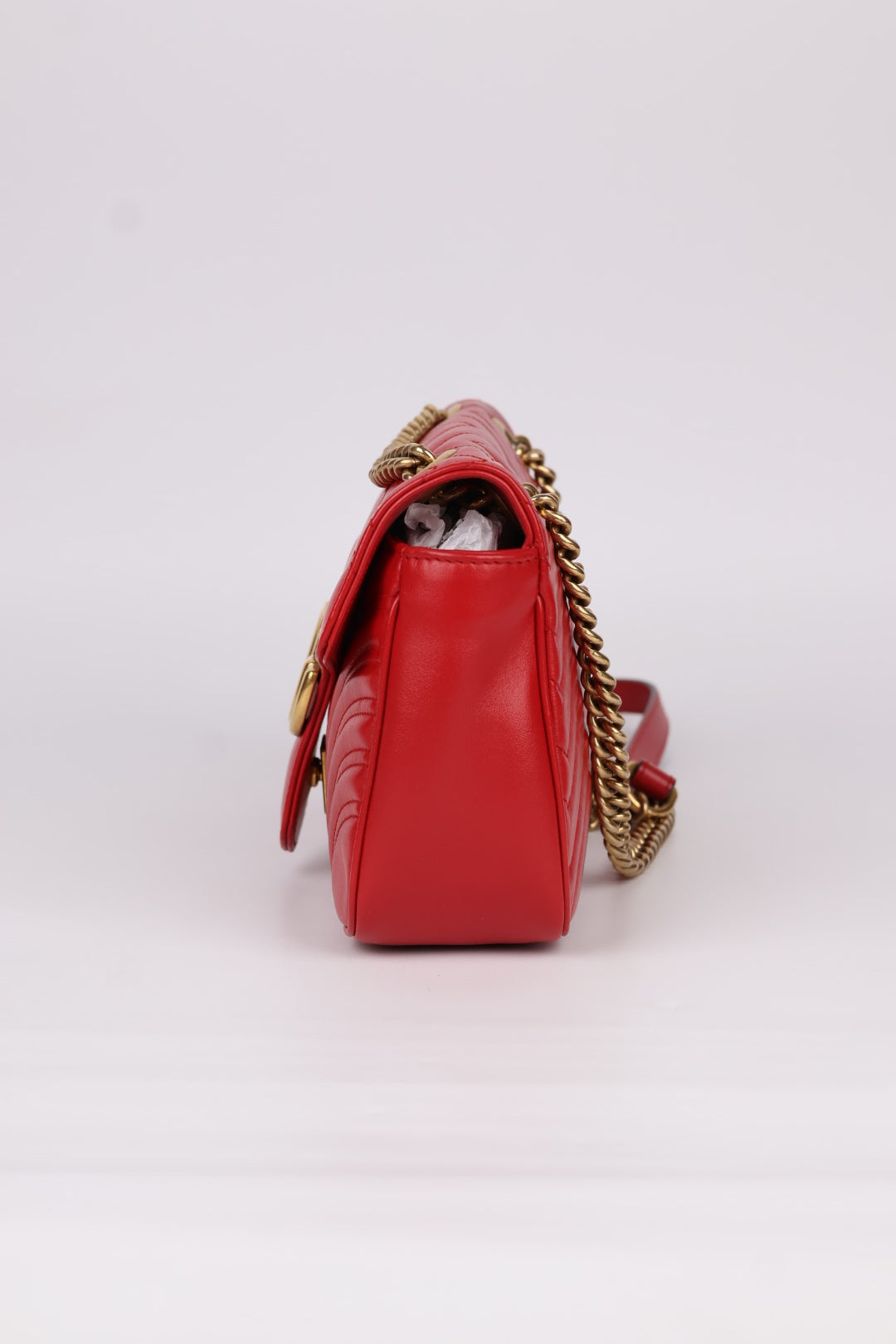 Gucci GG Marmont Media in Pelle Matelassé
