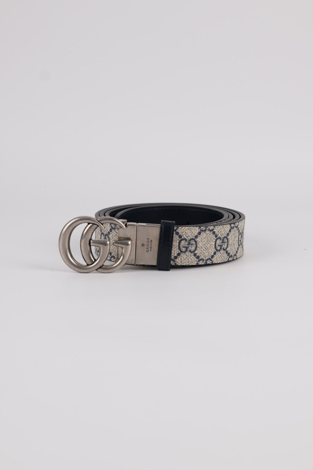 Gucci Cintura Marmont GG Supreme Reversibile