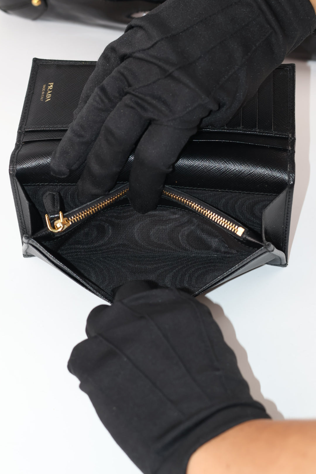 Prada Portafoglio Grande Saffiano