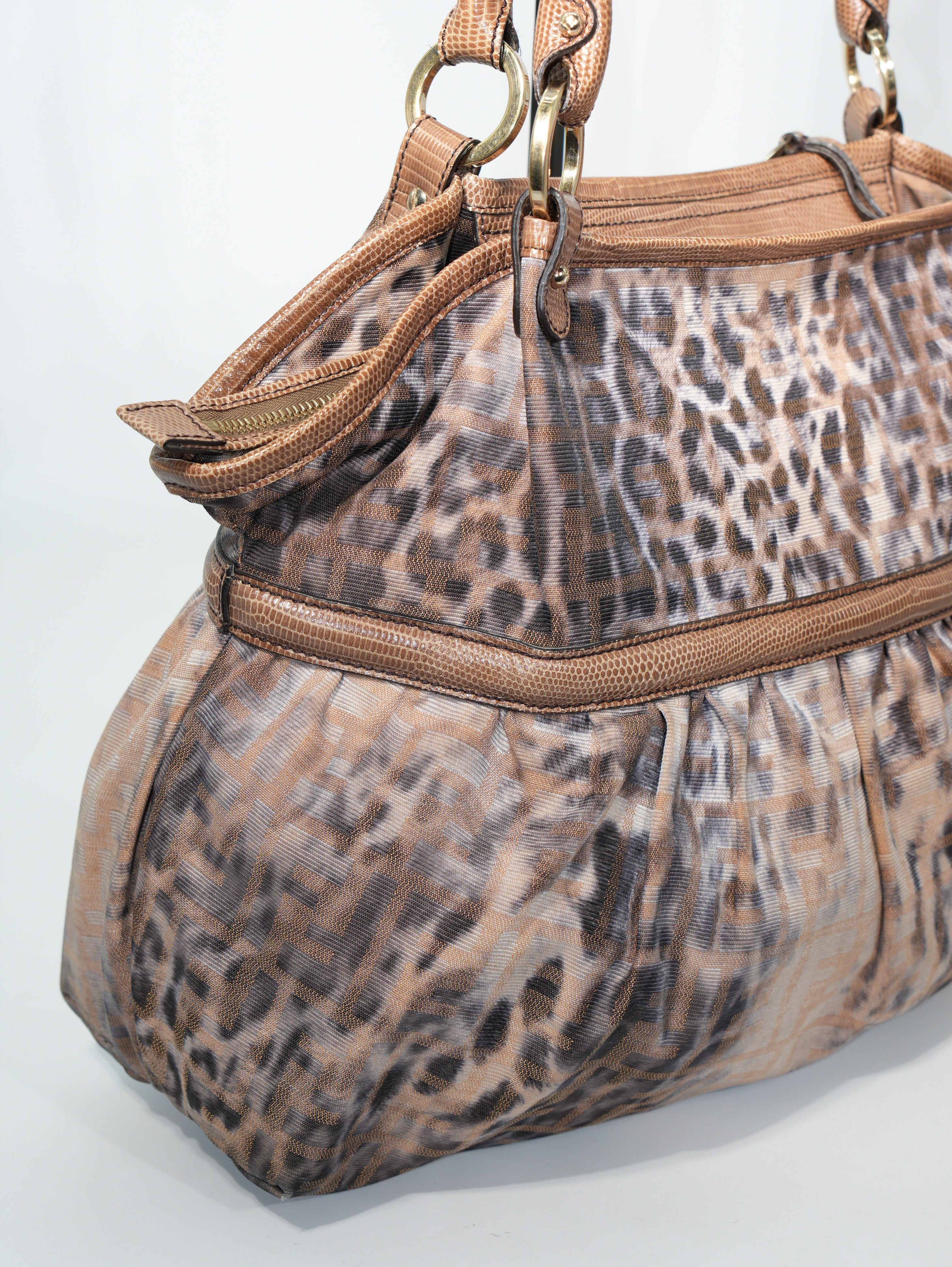 Fendi Tote Chef Leopard