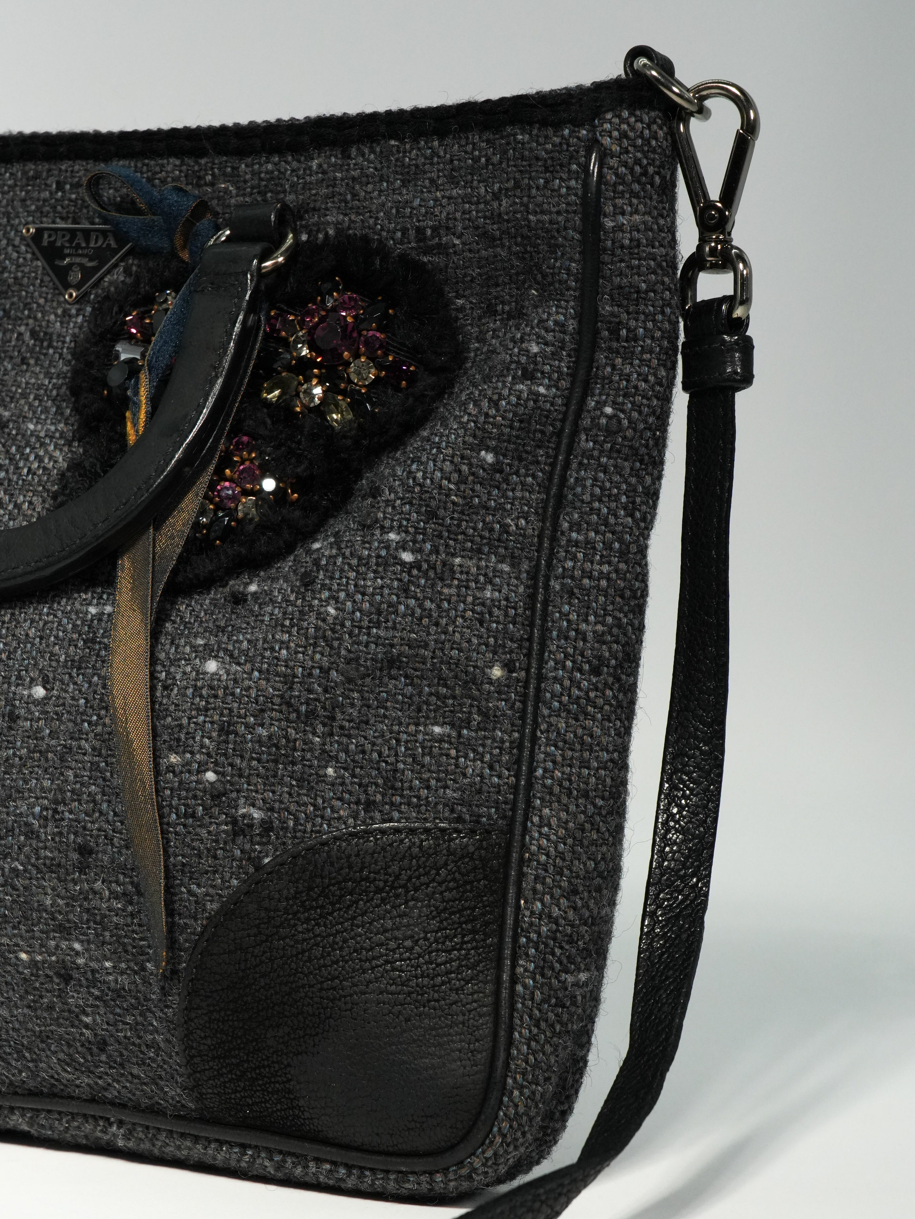 Prada Tweed Shopping Mini