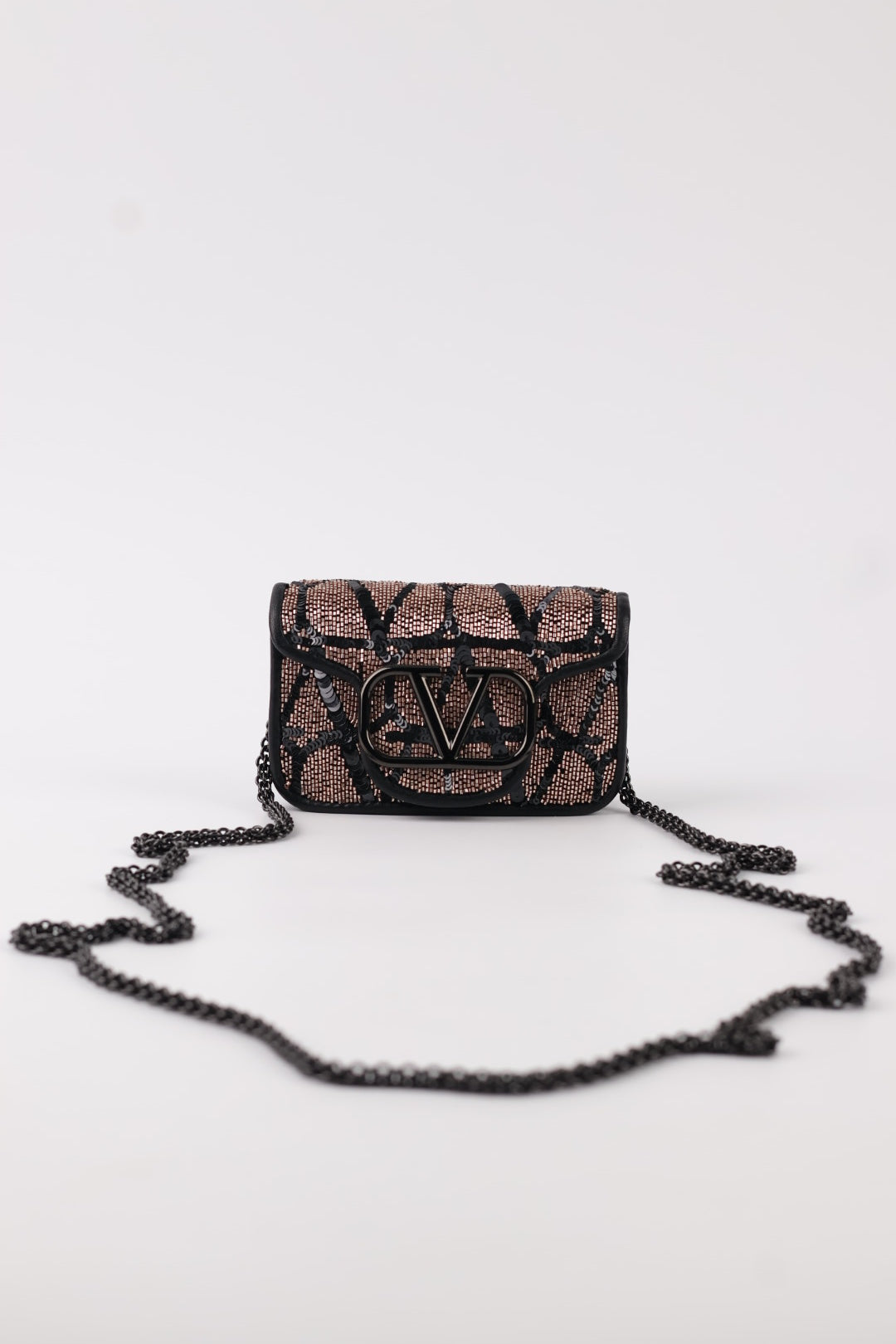 Valentino Micro V Logo Paillettes