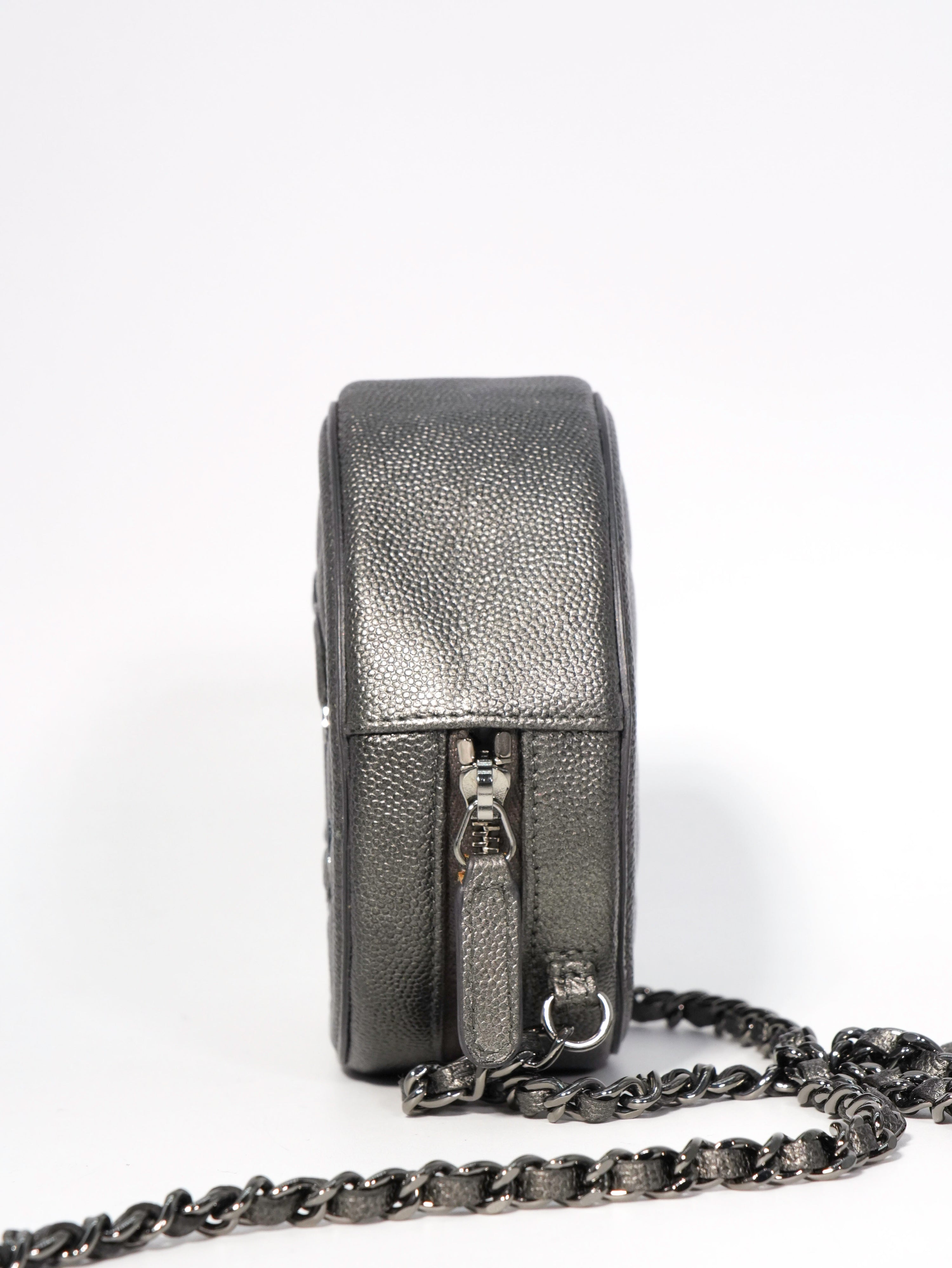 Chanel Round Filigree Caviar