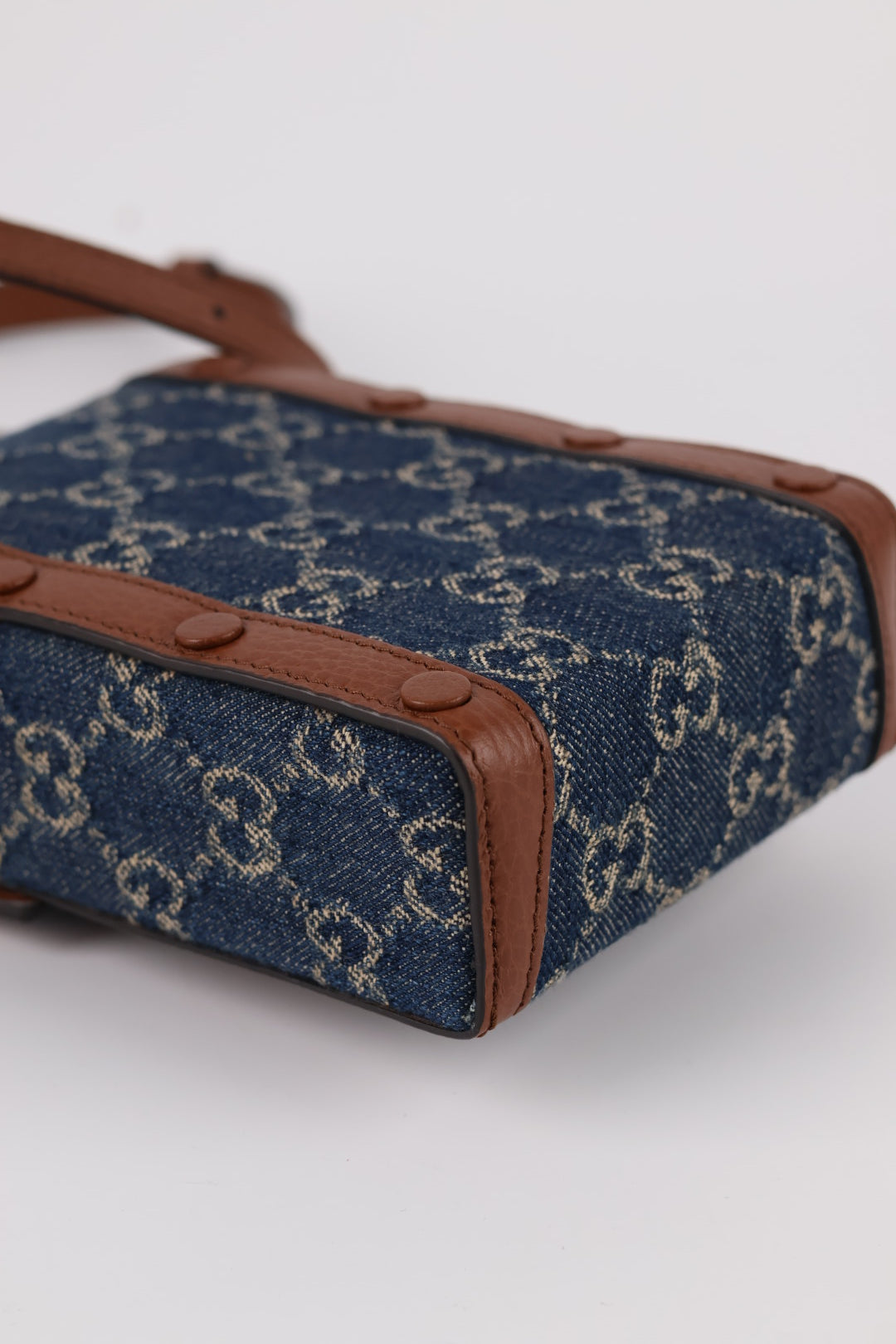 Gucci Porta Cellulare Horsebit GG Denim