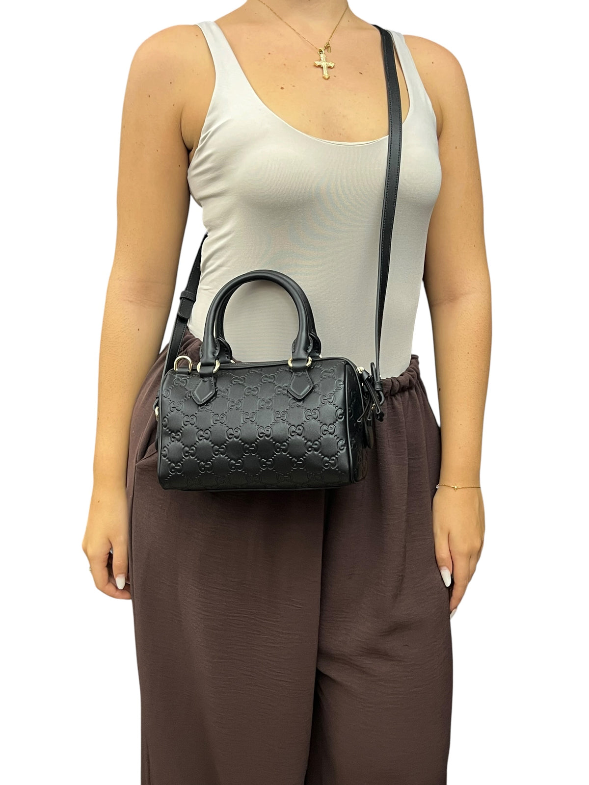 Gucci Mini Bauletto GG Signature