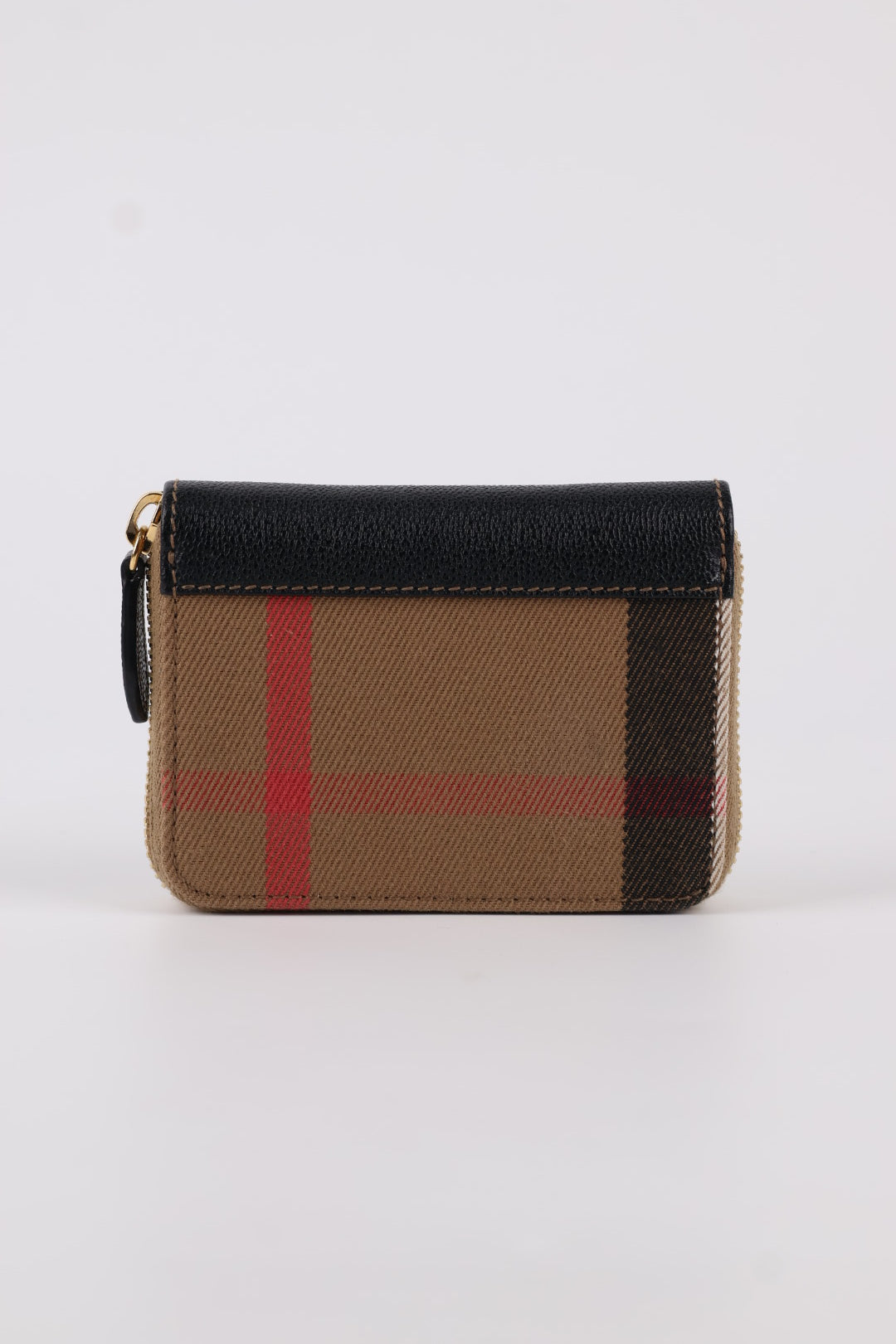 Burberry portafoglio compatto Zippy Check