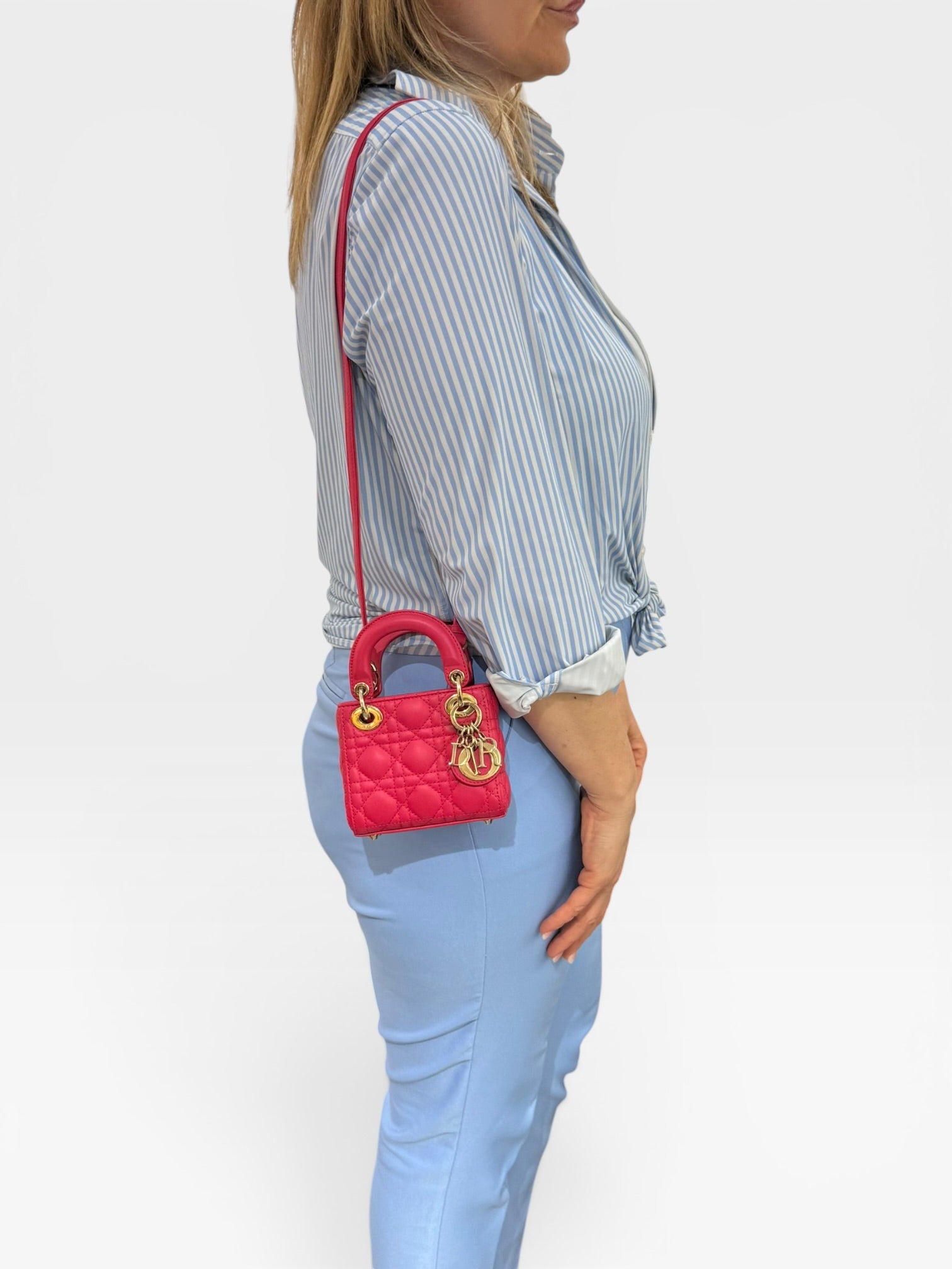 Lady Dior Micro in Pelle