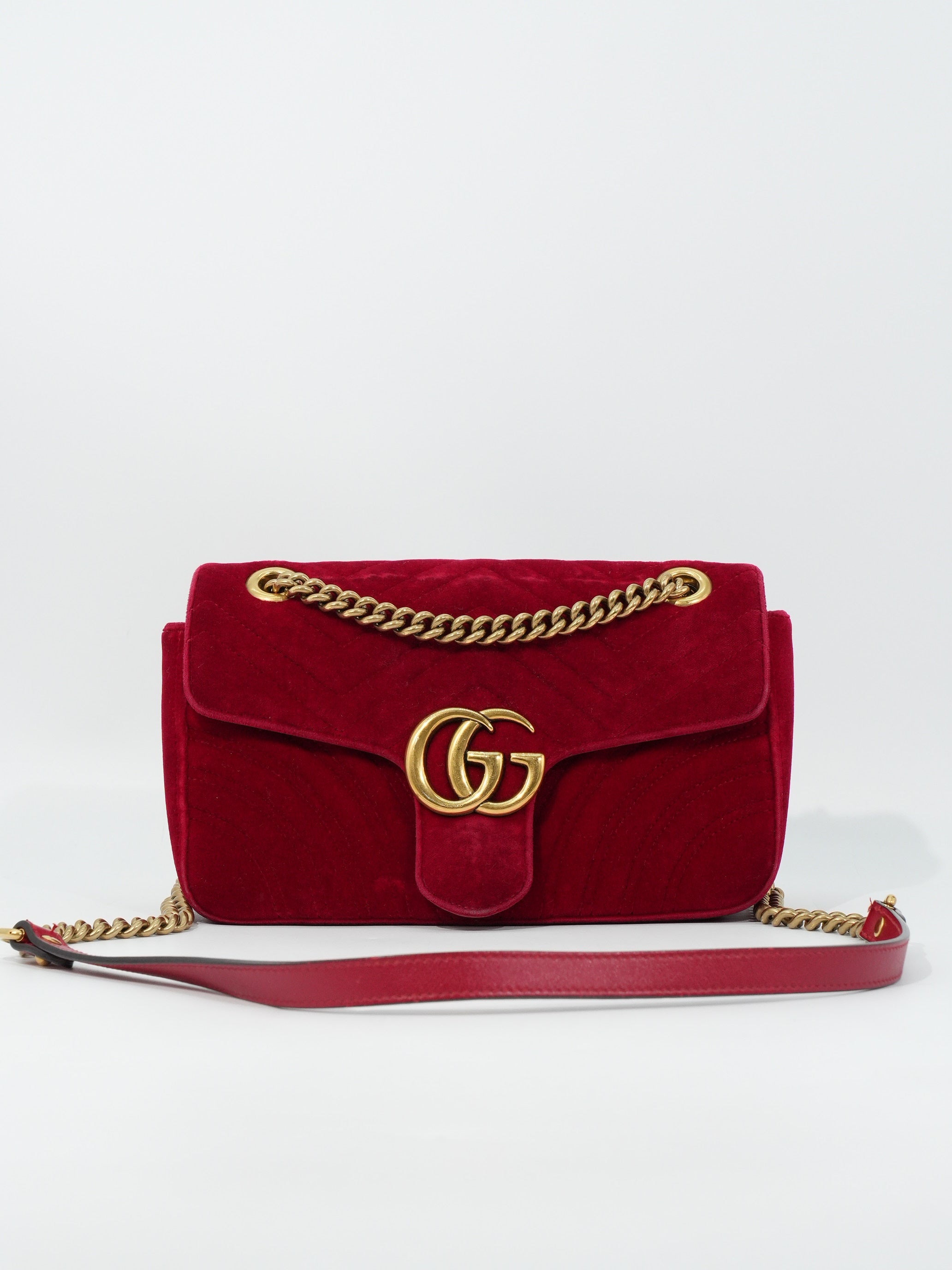 Gucci Marmont Media Velvet Matelassé