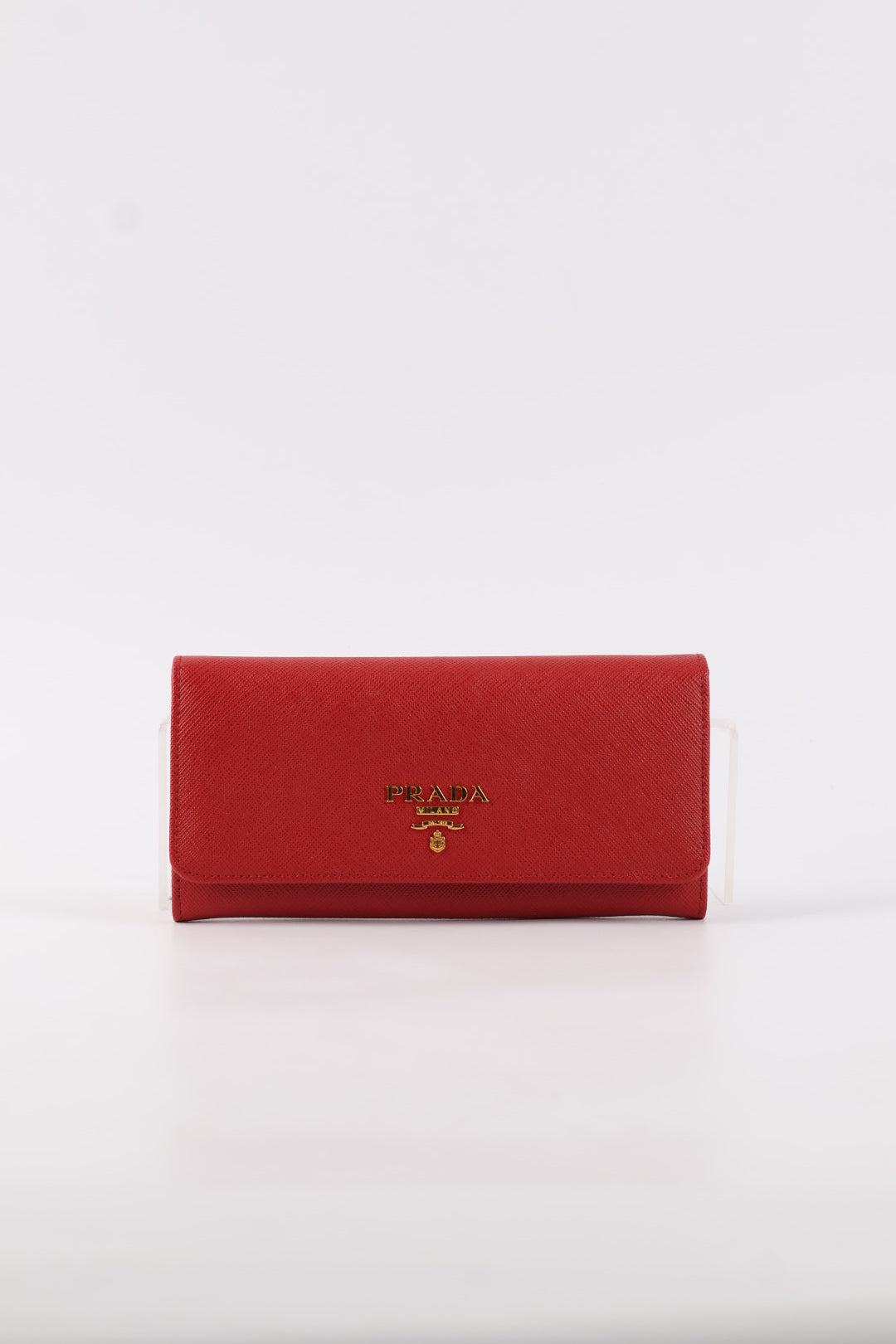 Prada Portafoglio Lungo in Pelle Saffiano